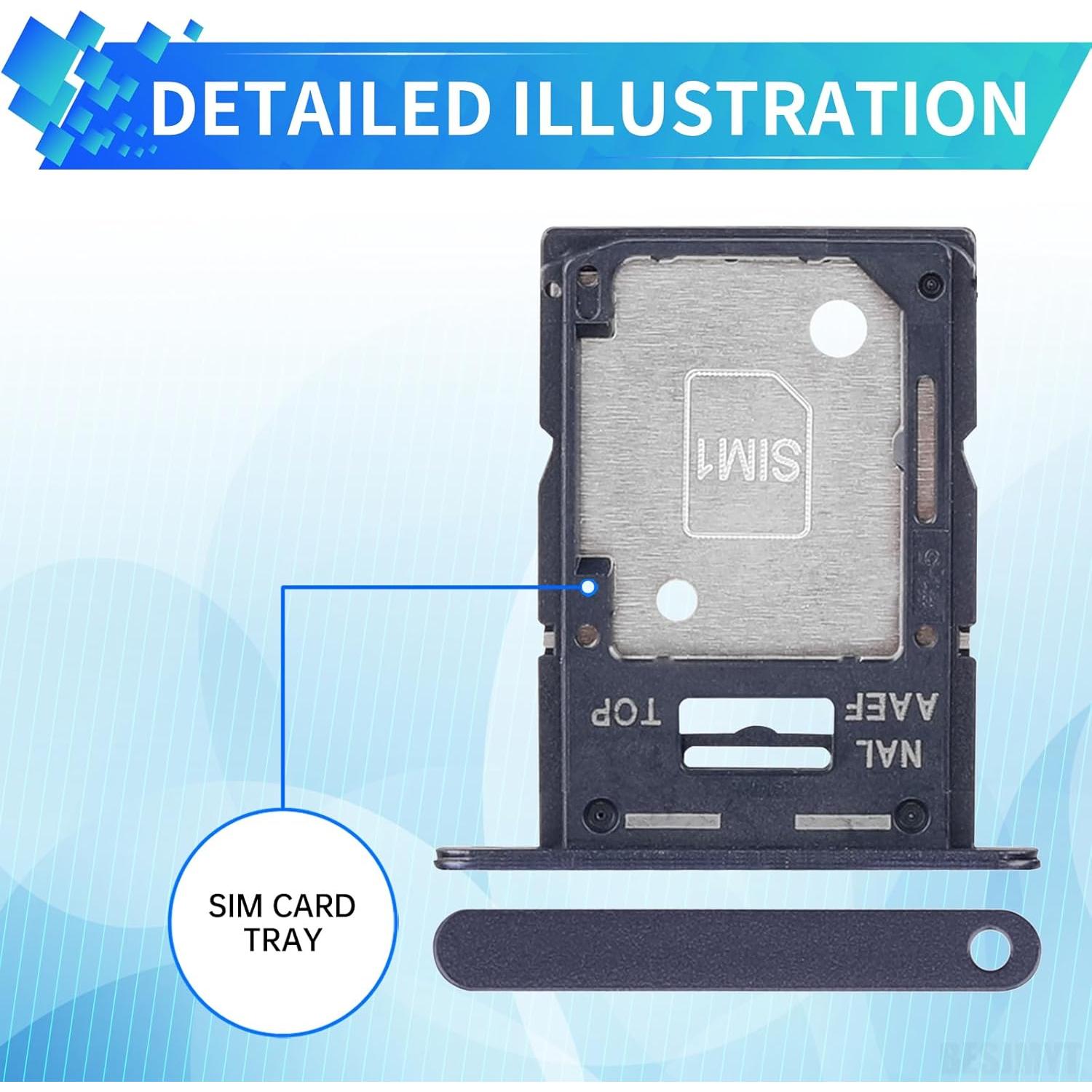 Bandeja de tarjeta SIM Samsung Galaxy A15 SM-A155F Negra