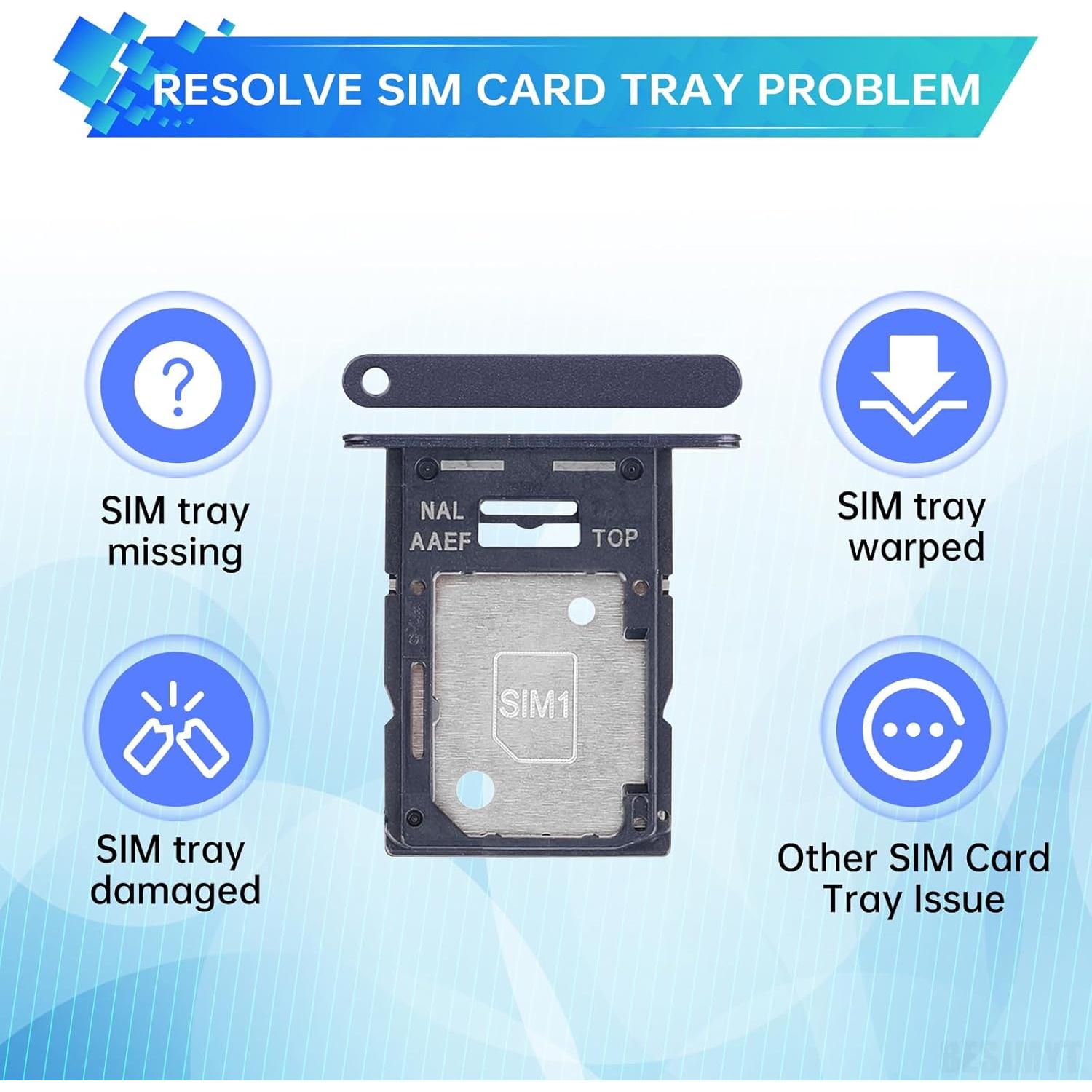 Bandeja de tarjeta SIM Samsung Galaxy A15 SM-A155F Negra