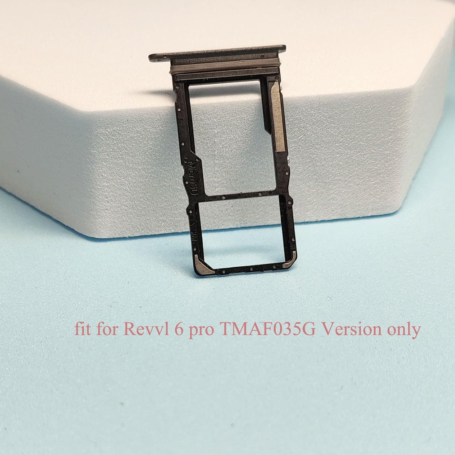 Bandeja de Tarjeta SIM Reemplazo T-Mobile Revvl 6 Pro 5G Negro