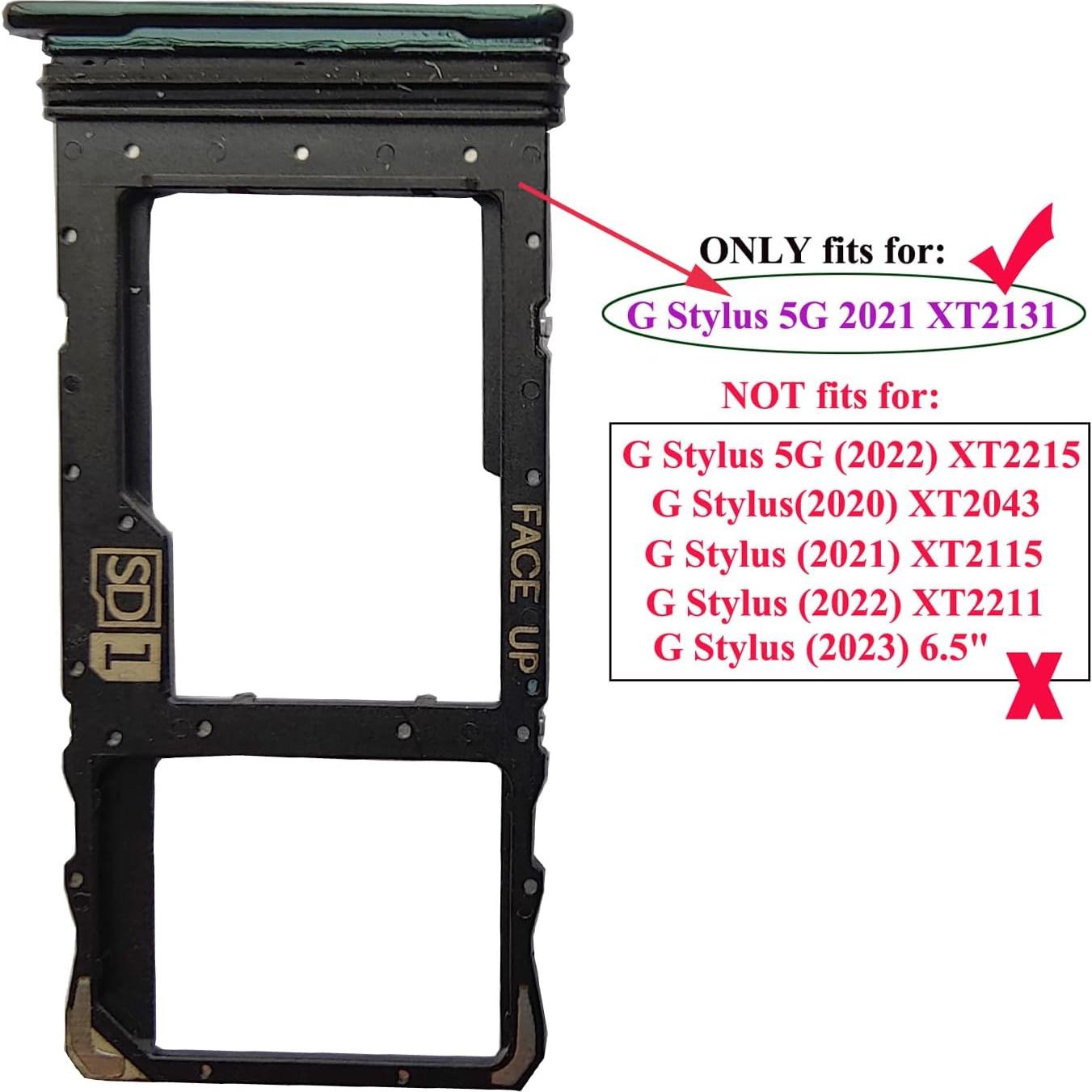 Bandeja de Tarjeta SIM ubrokeifixit para Moto G Stylus 5G 2021