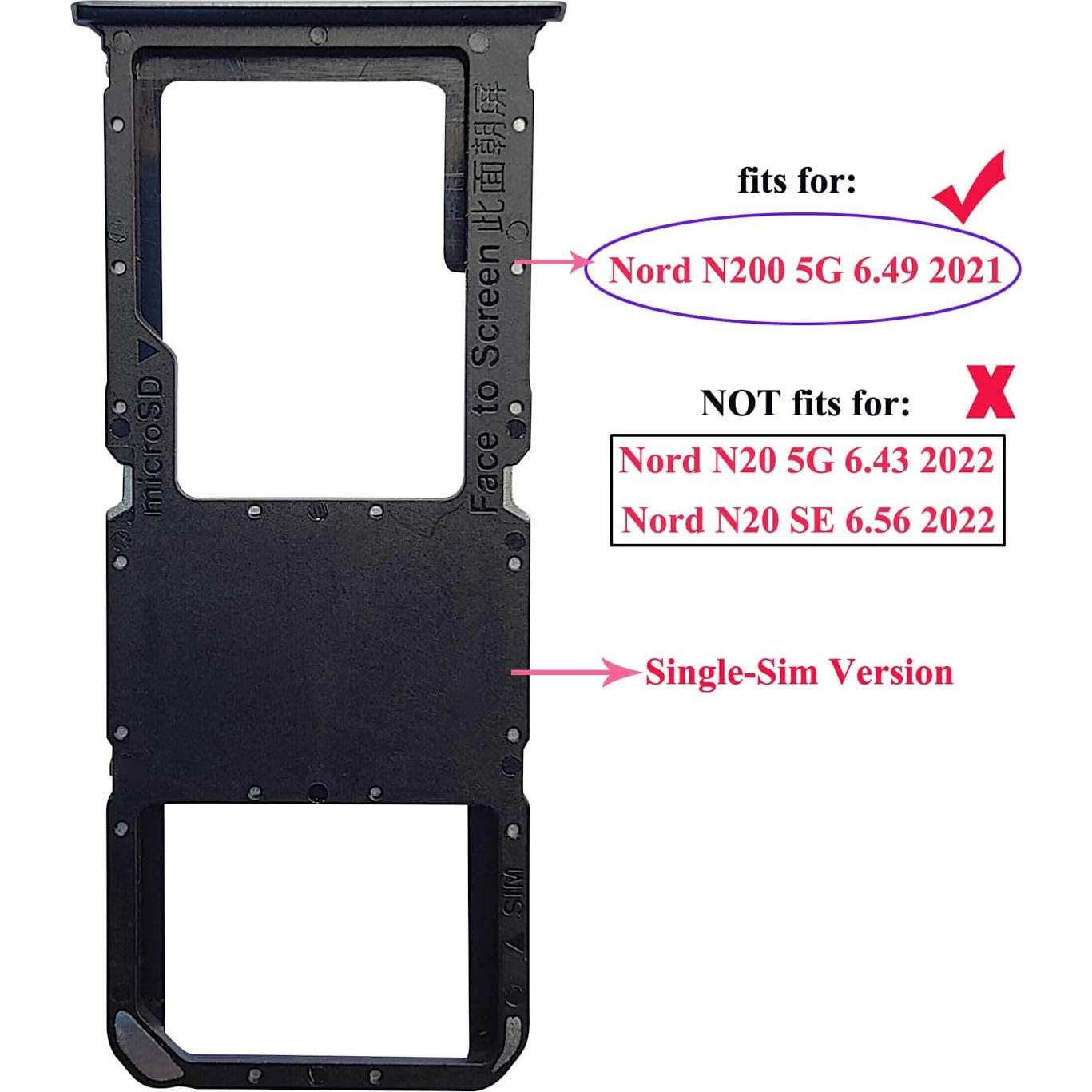 Bandeja de Tarjeta SIM de Reemplazo Ubrokeifixit OnePlus Nord N200 5G Azul