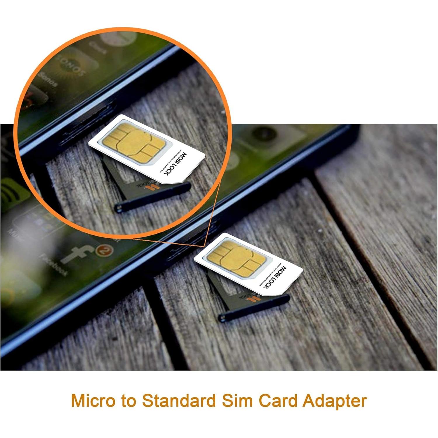 Kit Adaptador Tarjeta SIM 6 en 1 Mobi Lock - Micro, Nano, Estándar