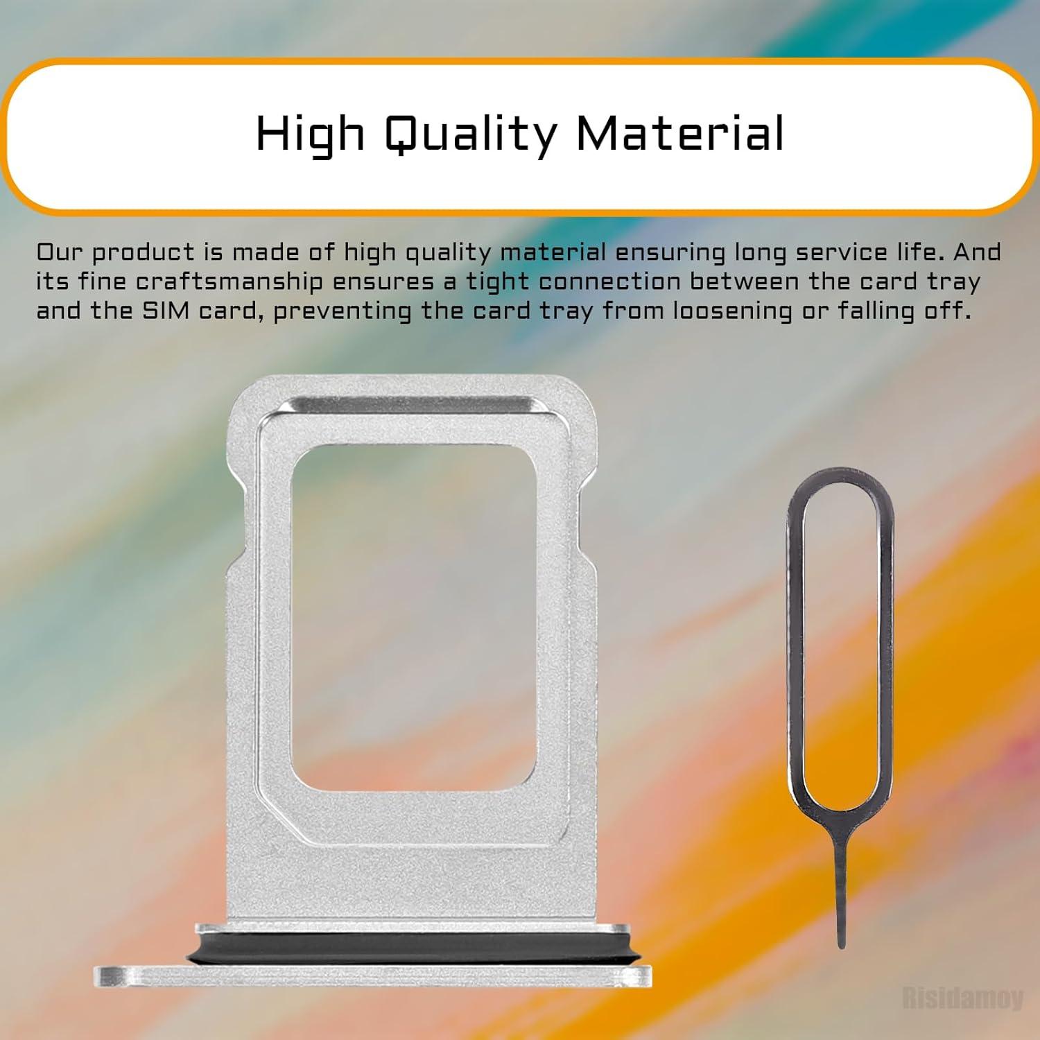 Soporte Bandeja SIM iPhone X Risidamoy Plateado Kit Reparación