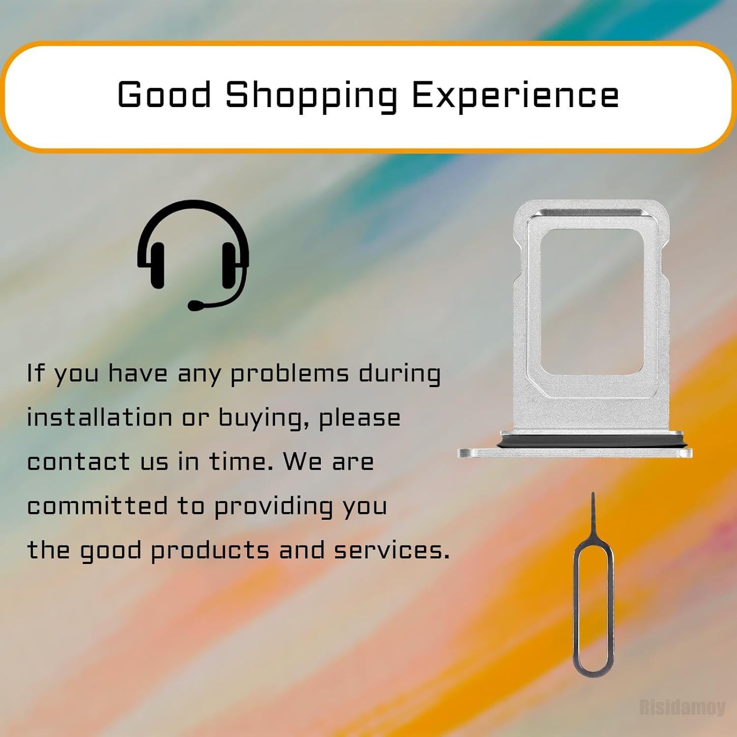 Soporte Bandeja SIM iPhone X Risidamoy Plateado Kit Reparación