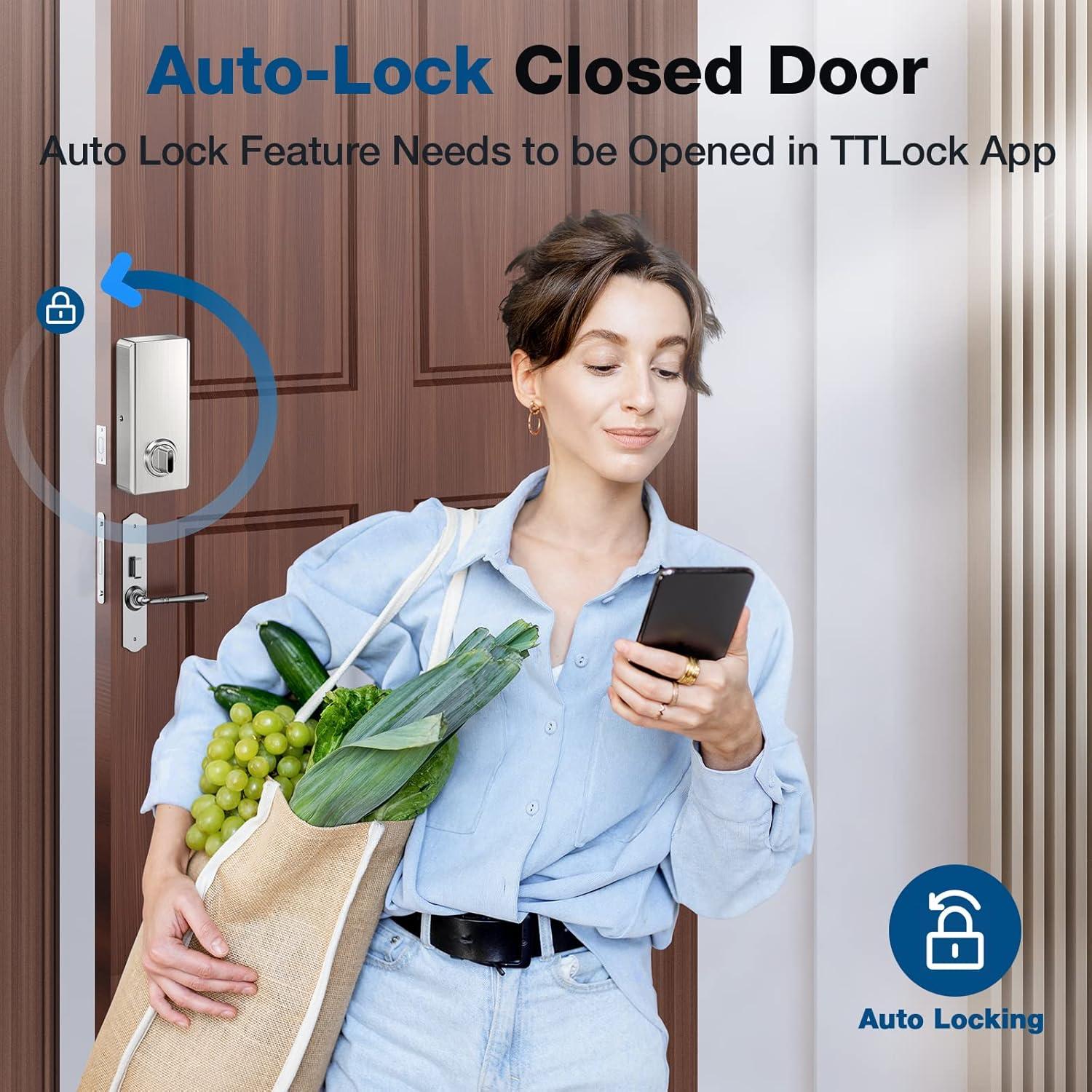 Cerradura Inteligente GEONFINO G5 Pro Plata 6 en 1 Huella