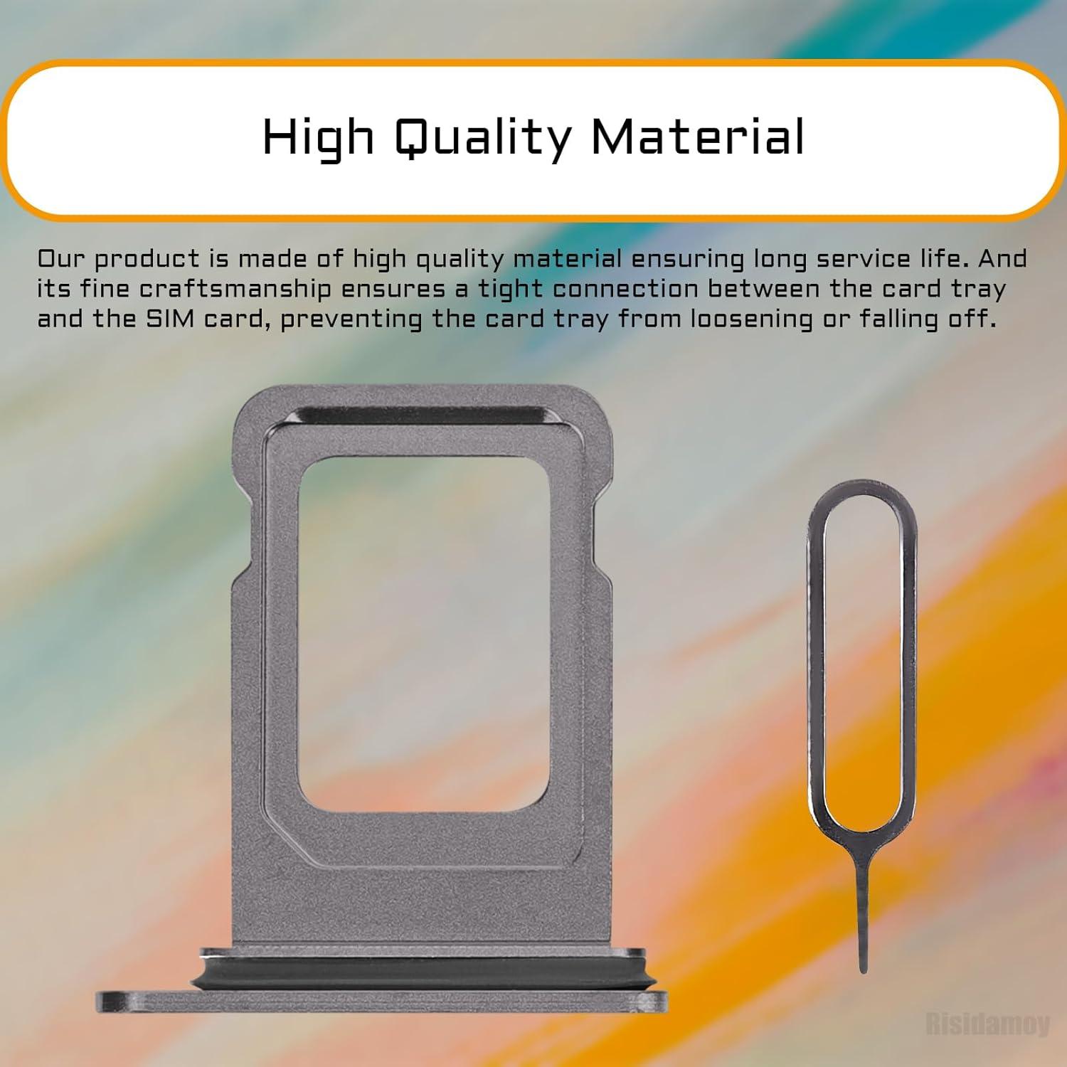 Bandeja de tarjeta SIM negra para iPhone X - Risidamoy