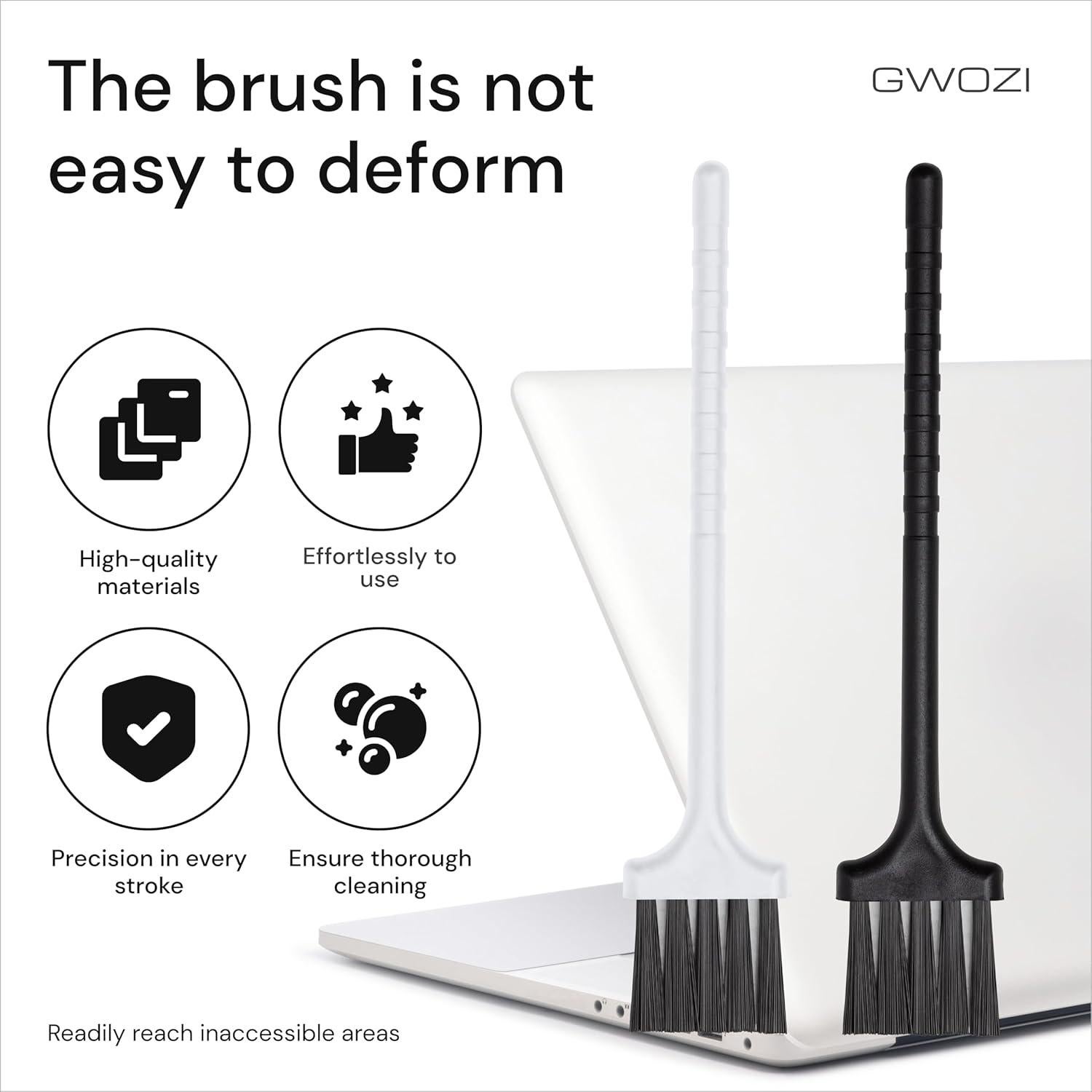 Cepillo de Teclado GWOZI Antiestático 4 Pcs - Limpieza Compacta