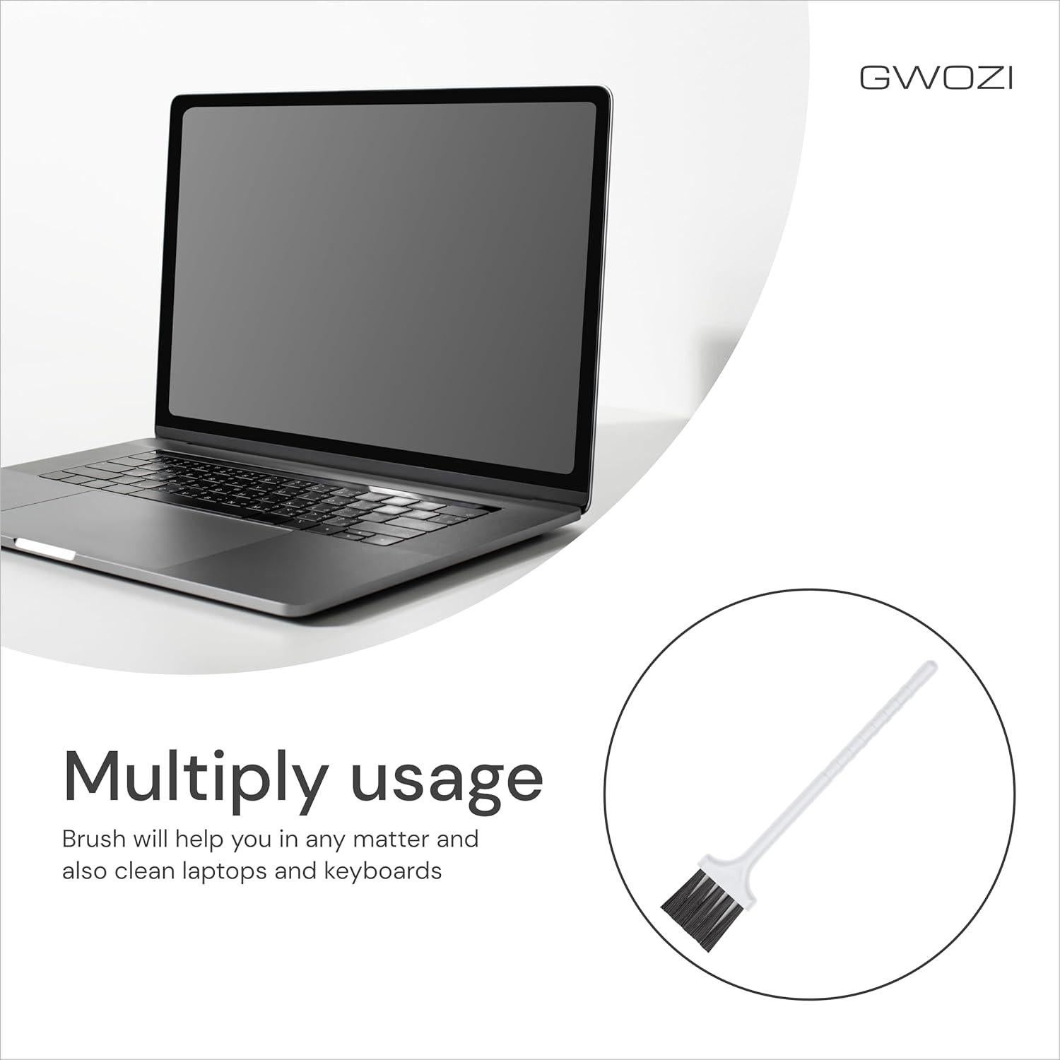 Cepillo de Teclado GWOZI Antiestático 4 Pcs - Limpieza Compacta