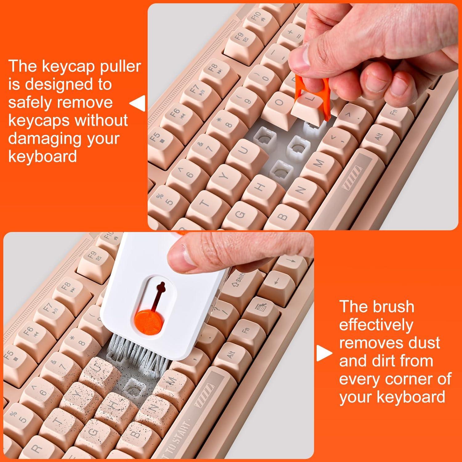 Kit de limpieza para teclado y pantalla Alatinlamp - Naranja