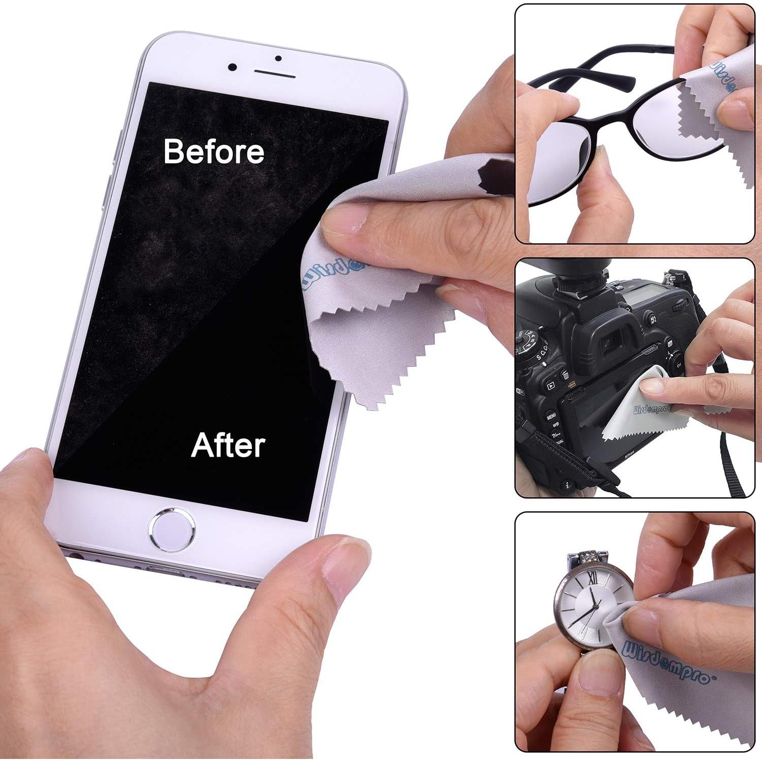 Kit de limpieza 45 piezas Wisdompro para celulares y electrónicos