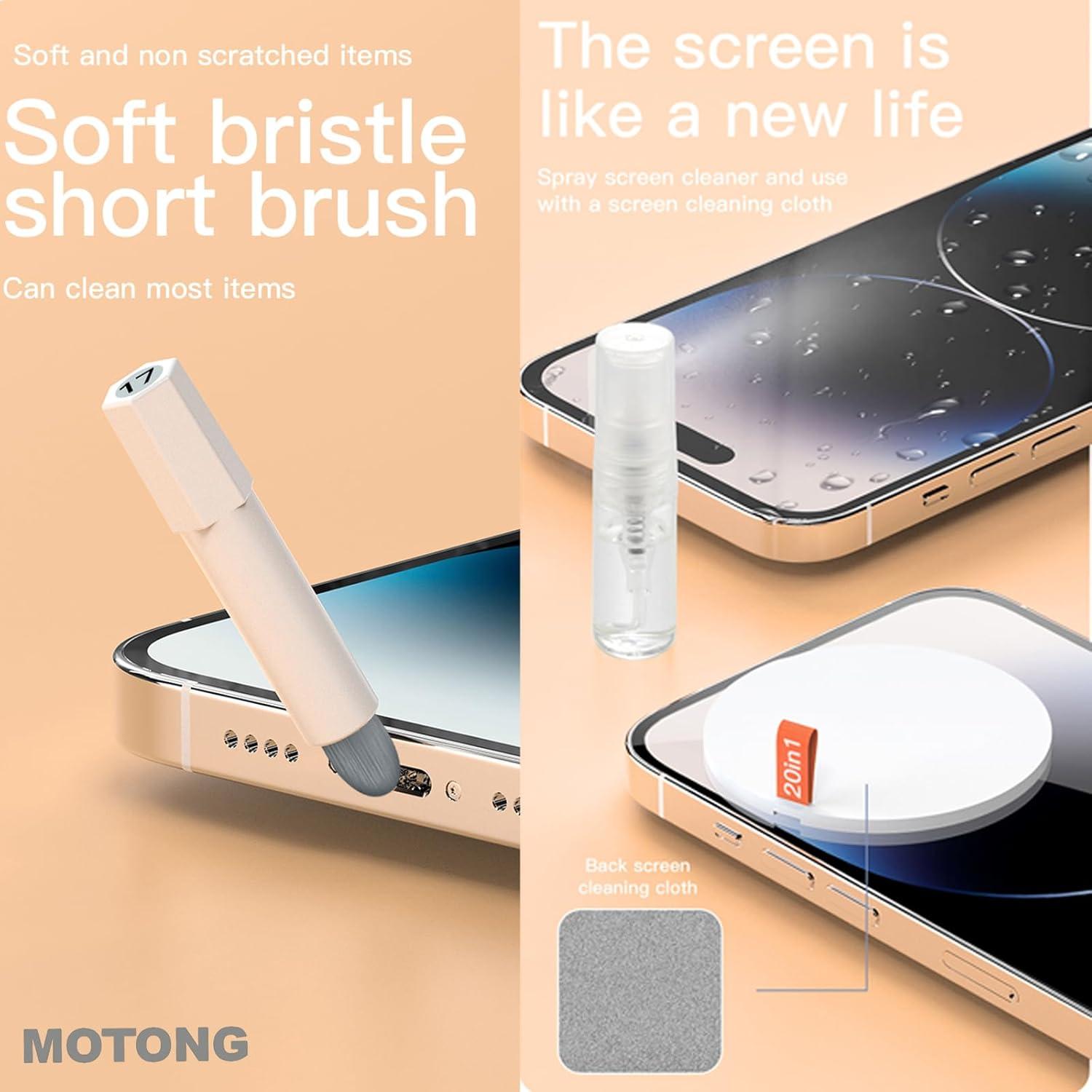 Kit de limpieza MOTONG para dispositivos electrónicos - Blanco