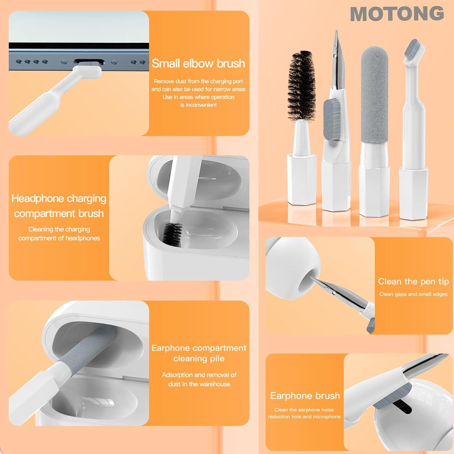 Kit de limpieza MOTONG para dispositivos electrónicos - Blanco
