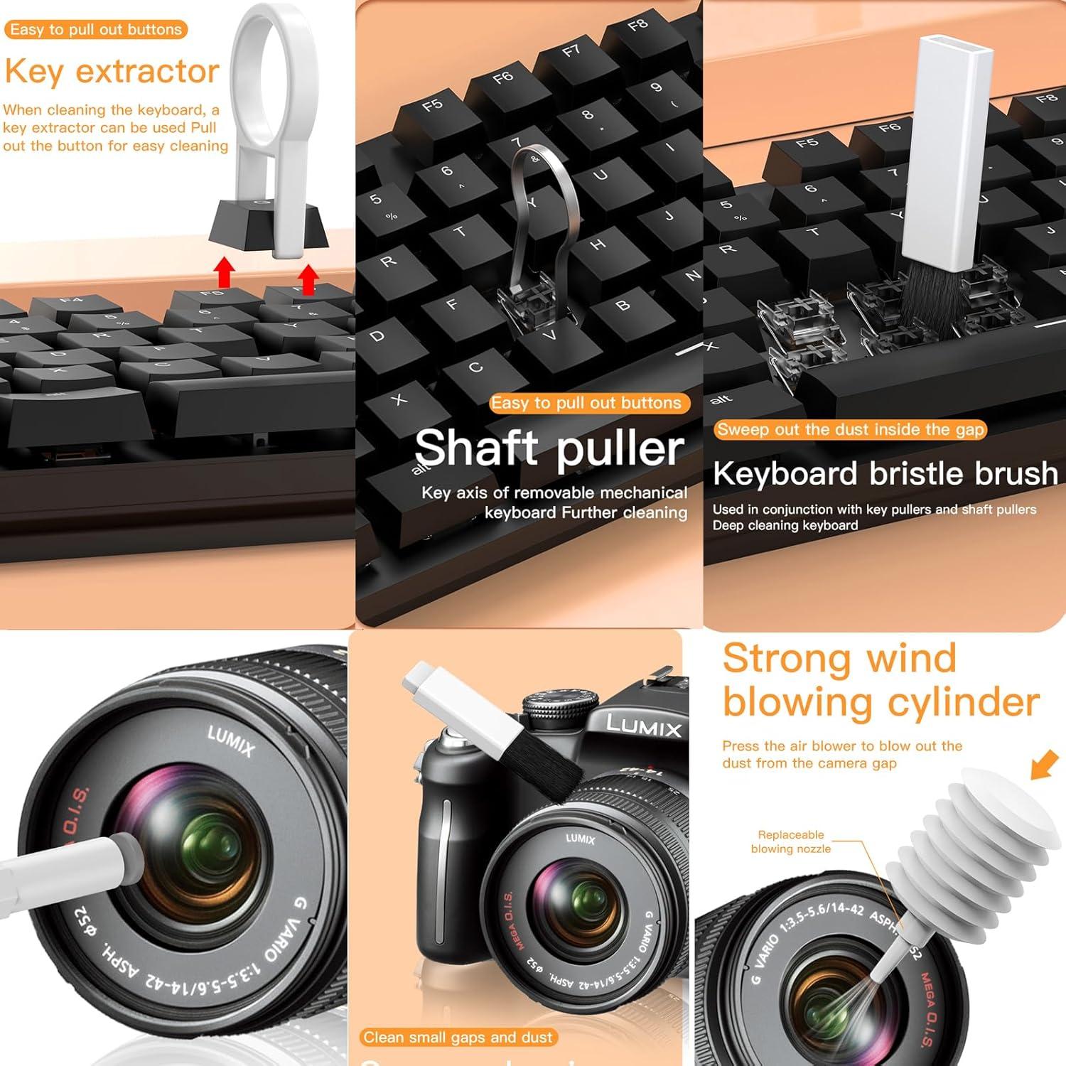 Kit de limpieza MOTONG para dispositivos electrónicos - Blanco