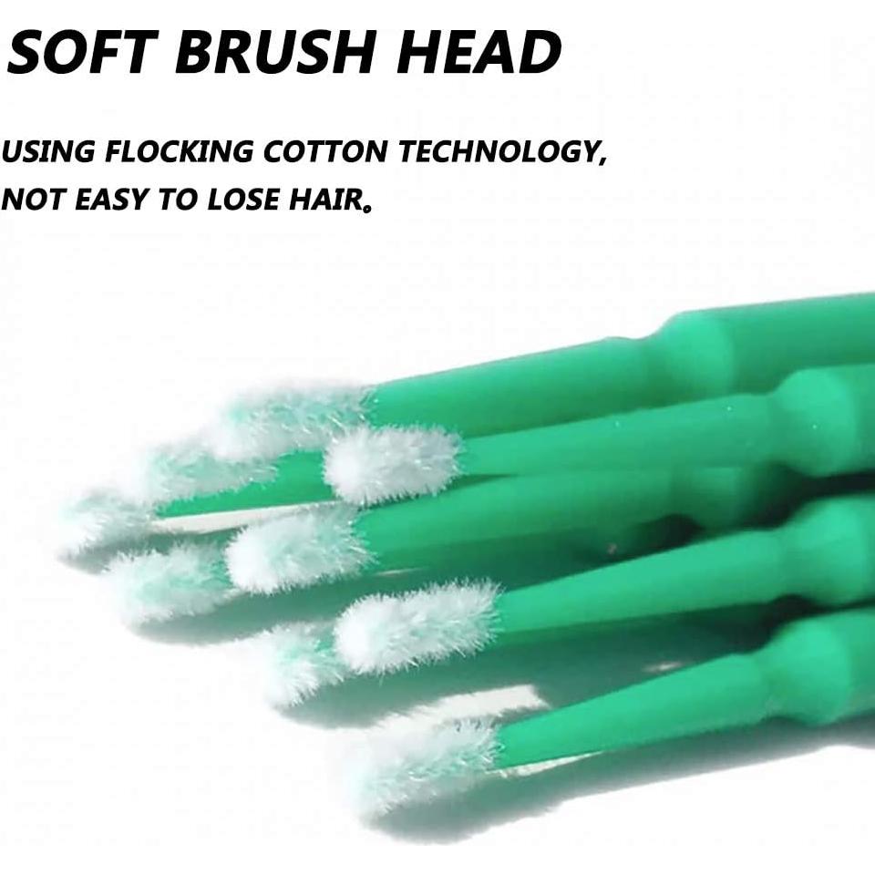 Paquete de 100 cepillos de limpieza para puertos de carga - Azul