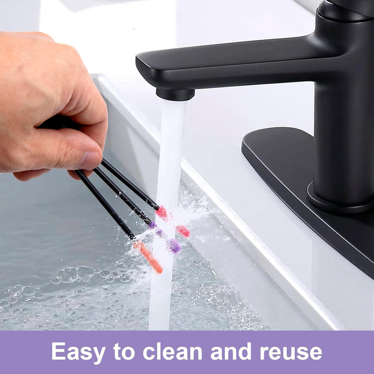 OIIKI 9 pcs Crevice Cleaning Brushes, Silicone Nook and Cranny Sewing Machine Cleaning Brushes, Tiny Cleaning Brushes for Small Crevices, Machine Gaps, Computer Keyboards (Orange, Purple, Red)