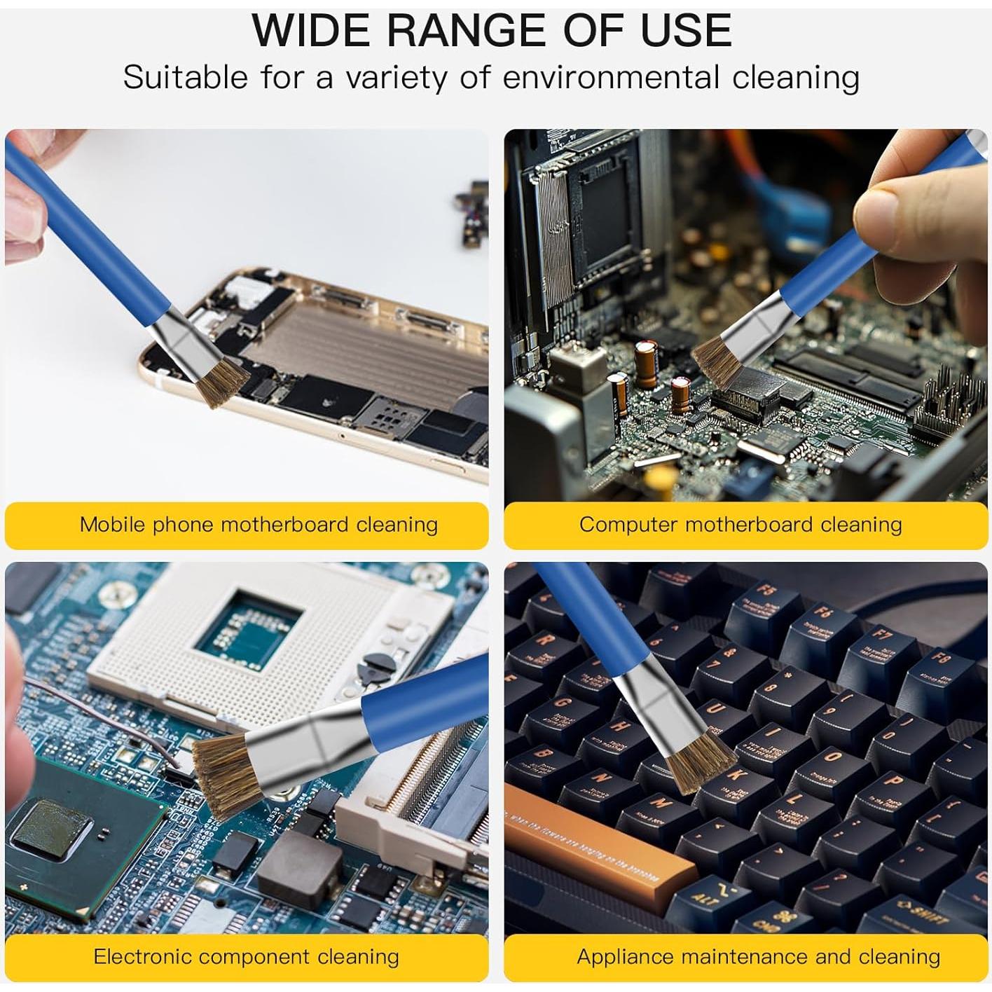 2 Cepillos de Limpieza ESD GTHUNDER para Placas Base - Azul