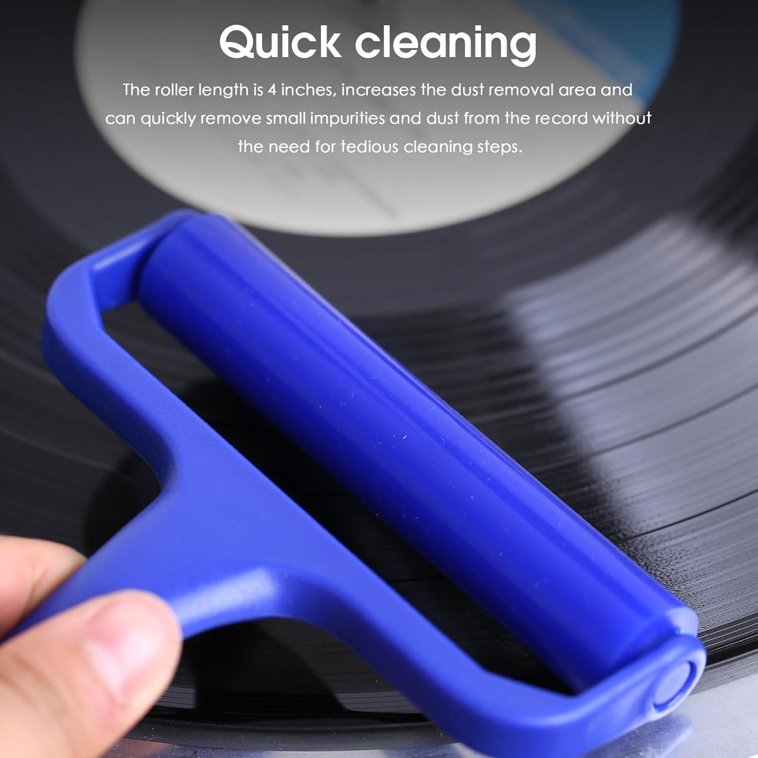 Rodillo de Limpieza de Discos de Vinilo Nobsound 10.16 cm Reutilizable