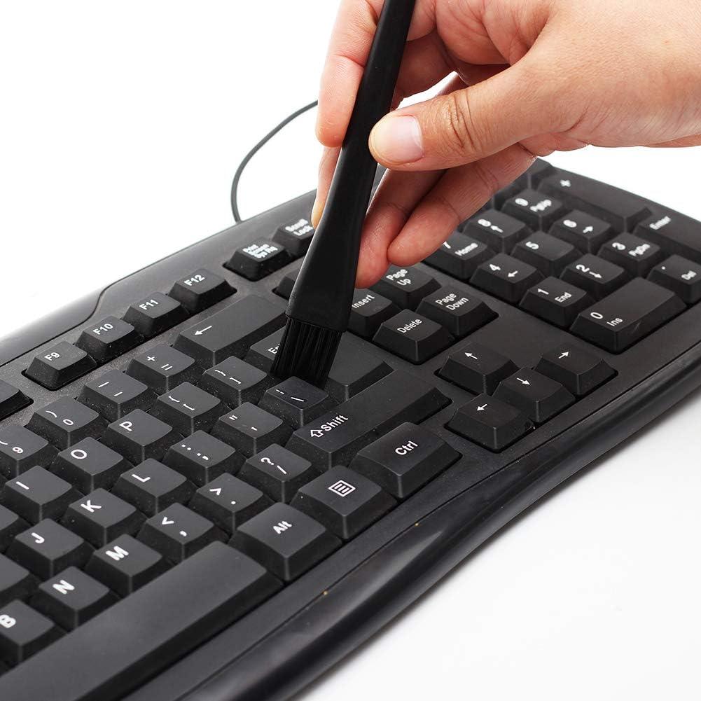 Kit de Cepillos Antiestáticos Omixe para Teclados y Laboratorios - 8 Unidades