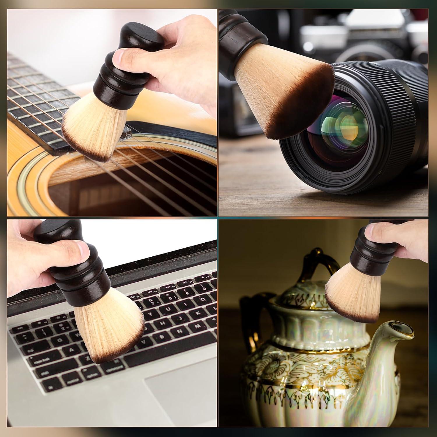 Cepillo Limpiador de Discos de Vinilo Gosknor con Mango de Madera