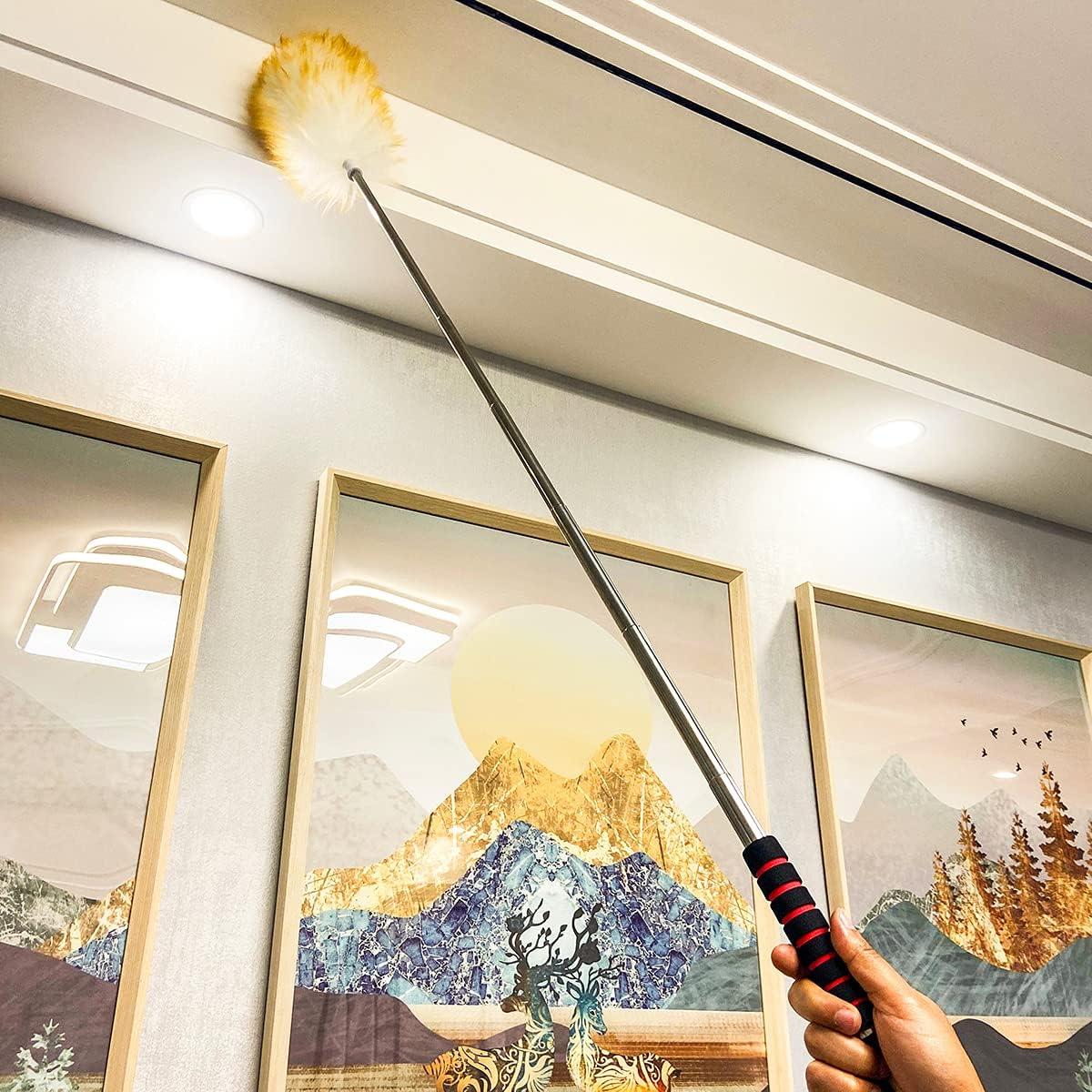 Duster de lana de cordero MKUN con mango extensible 114.3 cm