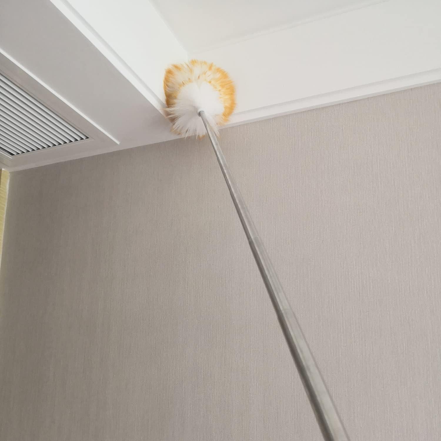 Duster de lana de cordero MKUN con mango extensible 114.3 cm