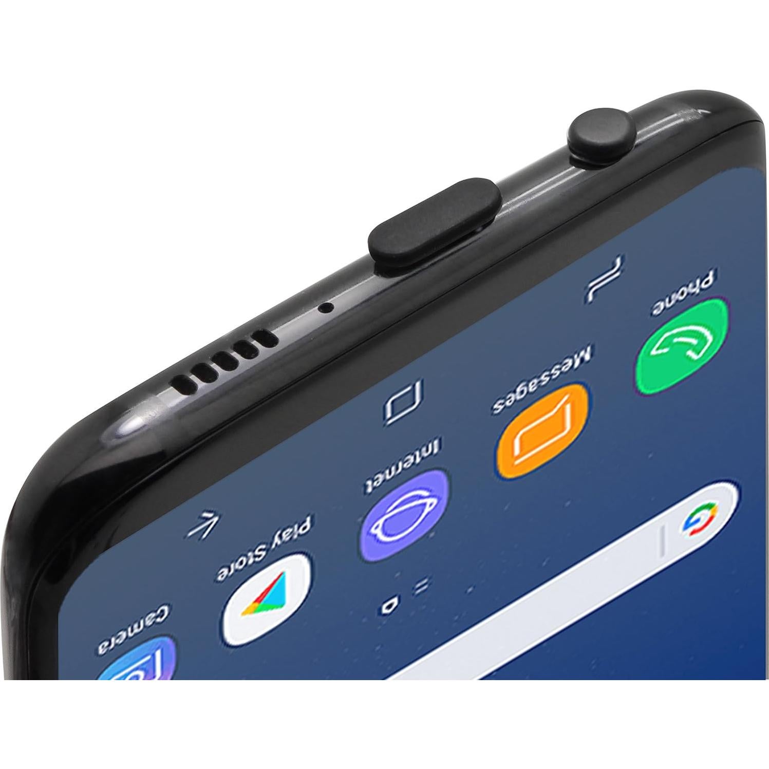 Tapones Antipolvo USB-C PortPlugs - 10 Pares Negros