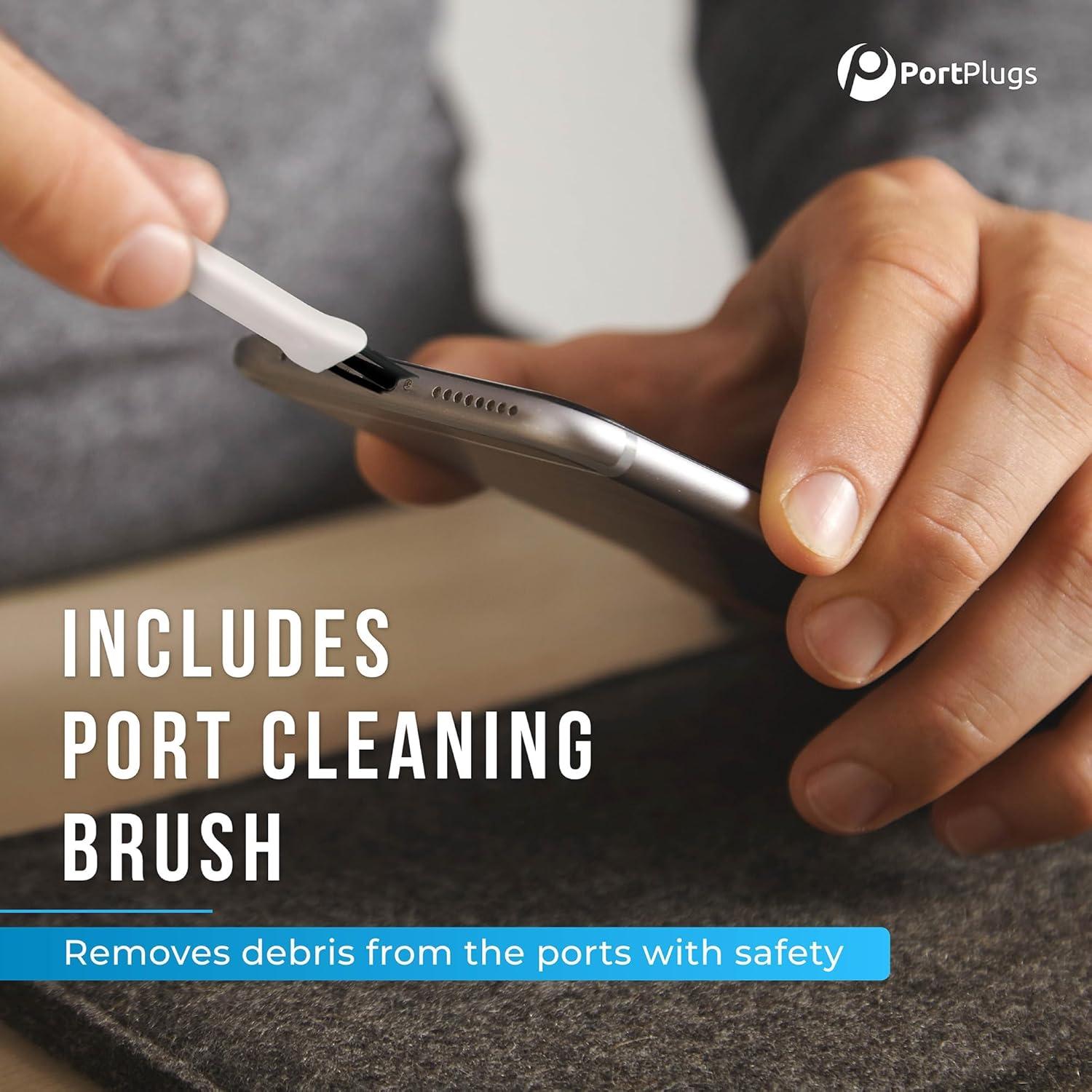 Tapones Antipolvo USB-C PortPlugs - 10 Pares Negros