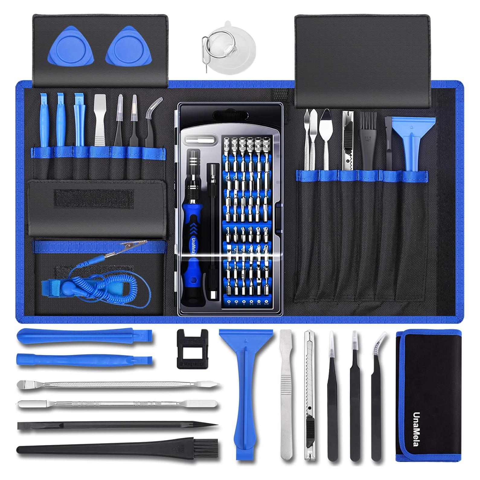 Kit de Herramientas 80 en 1 UnaMela para Reparación de PC y Consolas