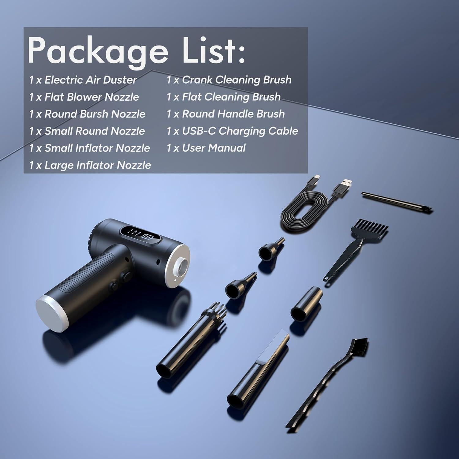 Soplador de Aire Comprimido Maxisola 50000RPM Inalámbrico