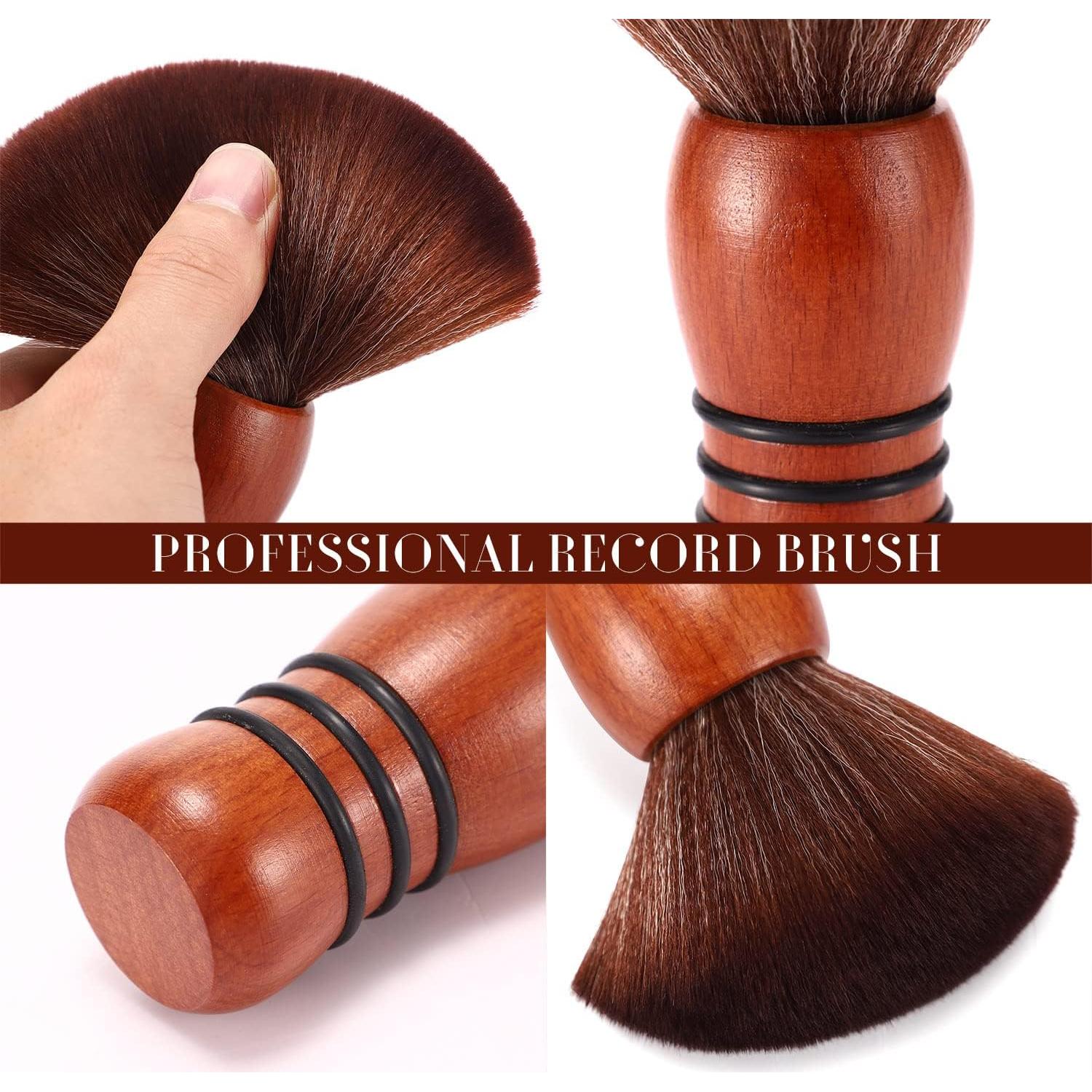 Cepillo de Limpieza de Discos de Vinilo Facmogu con Mango de Madera