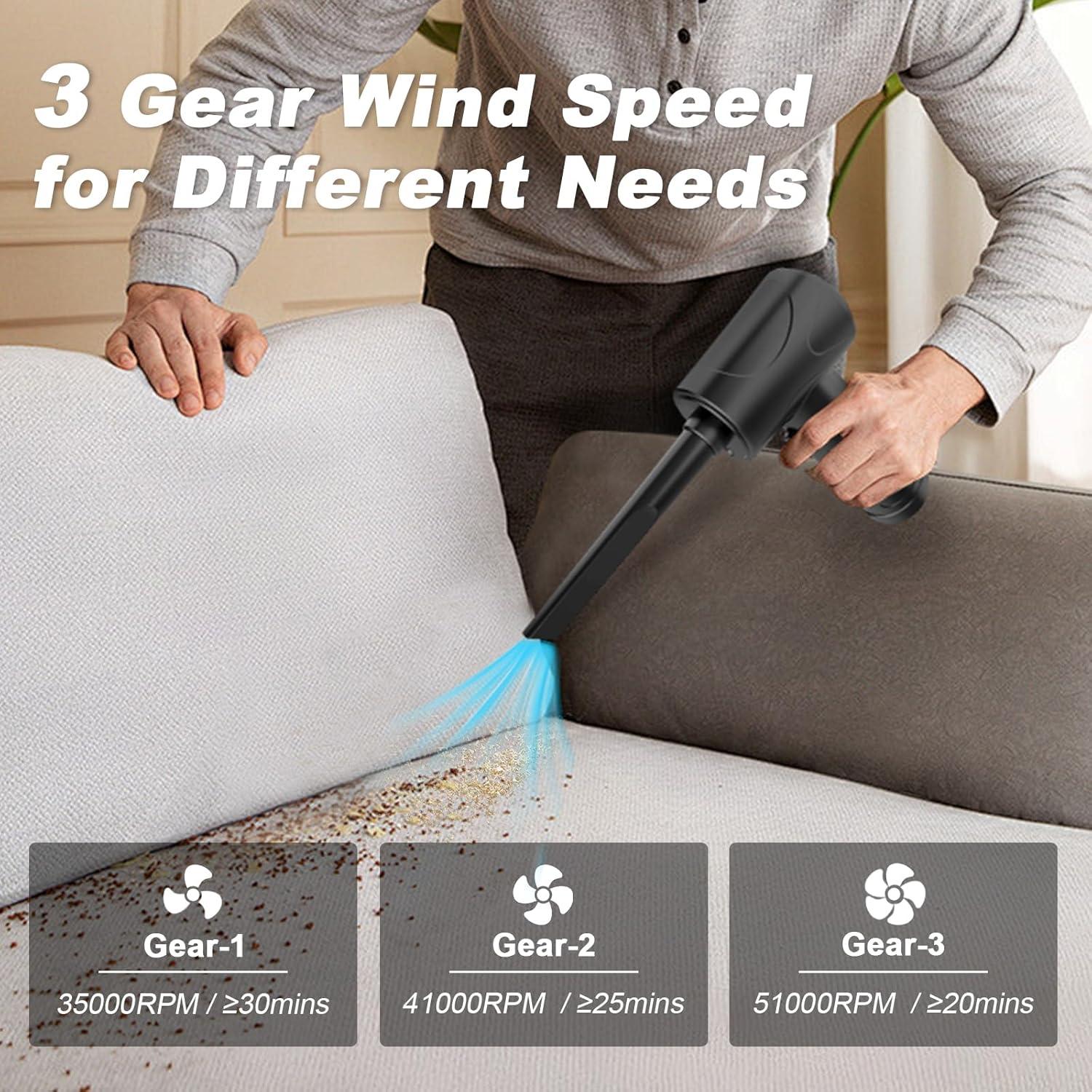 Soplador de Aire Comprimido Cadigan AD01 3 Velocidades 6000mAh