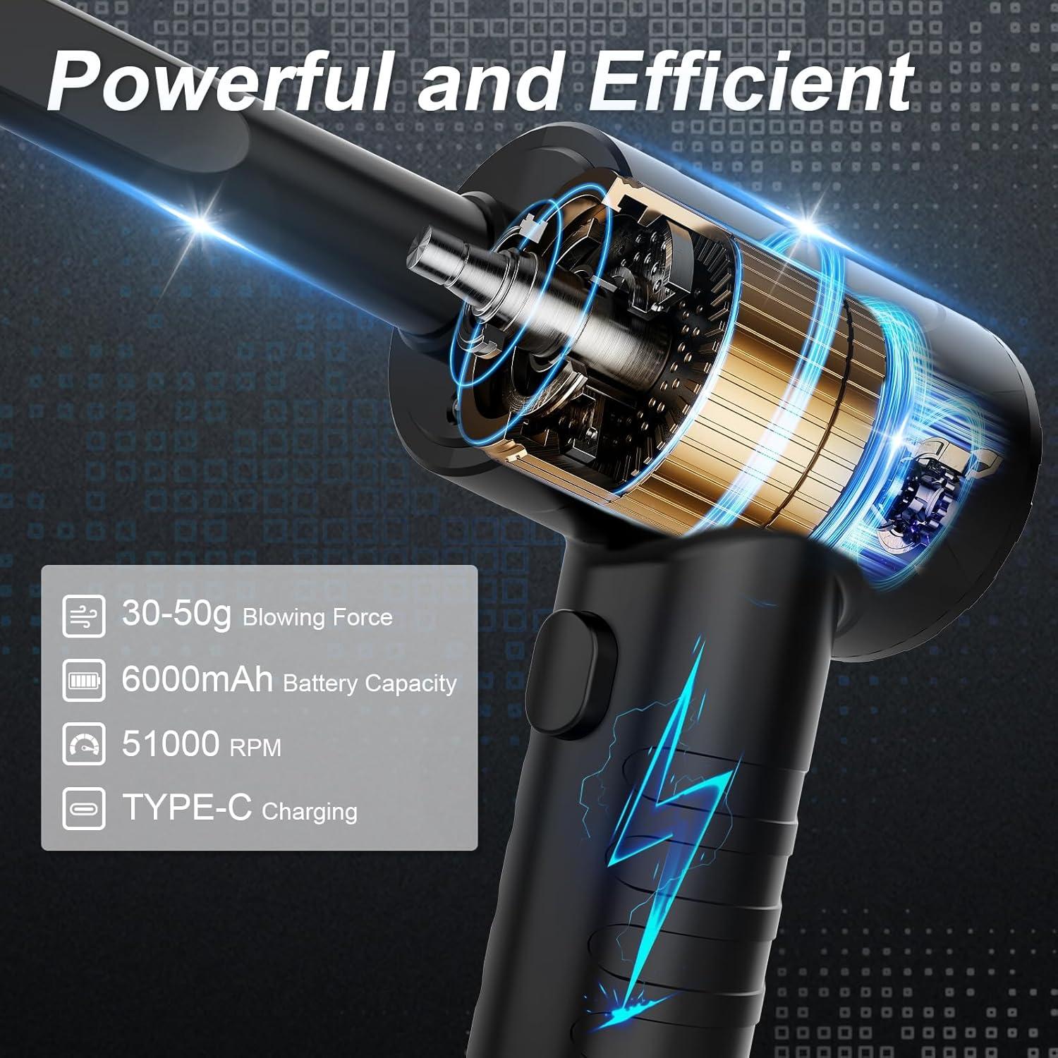 Soplador de Aire Comprimido Cadigan AD01 3 Velocidades 6000mAh