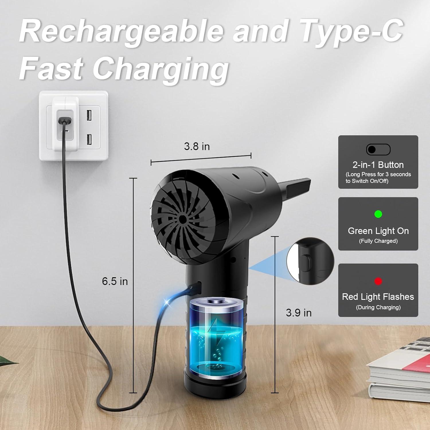 Soplador de Aire Comprimido Cadigan AD01 3 Velocidades 6000mAh