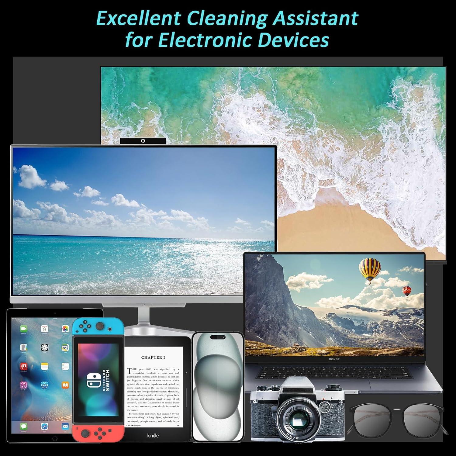 Kit de Limpieza de Pantallas de Coche Edglete - Spray y Paño