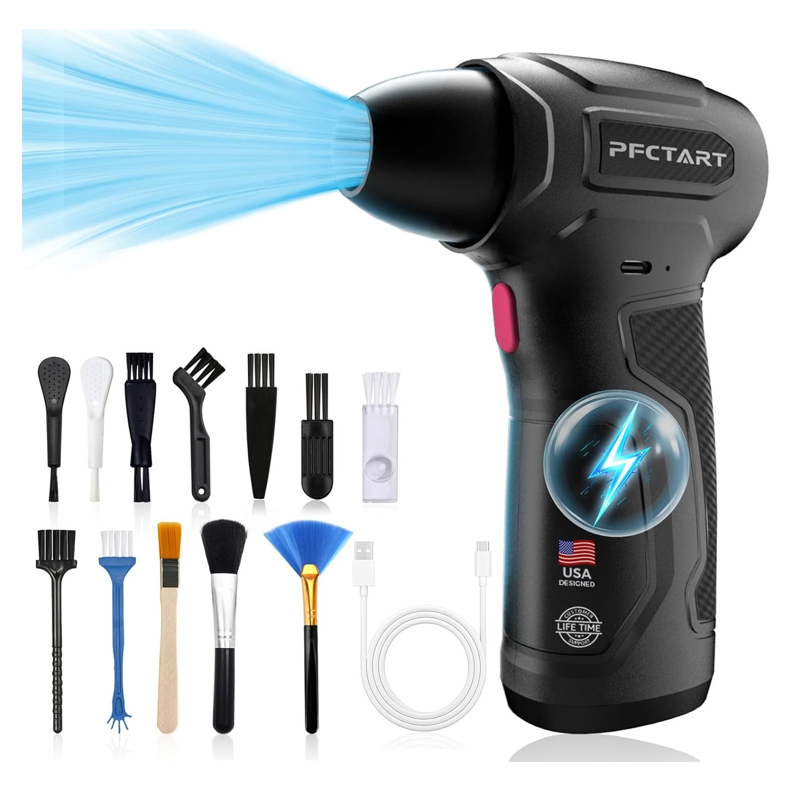 Soplador de Aire Comprimido PFCTART 200000RPM Inalámbrico Rosa