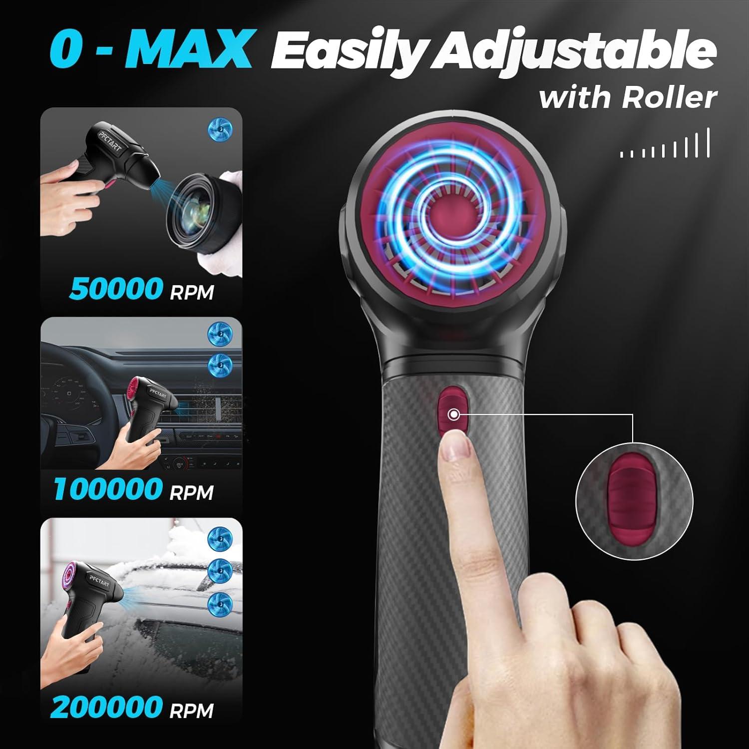 Soplador de Aire Comprimido PFCTART 200000RPM Inalámbrico Rosa