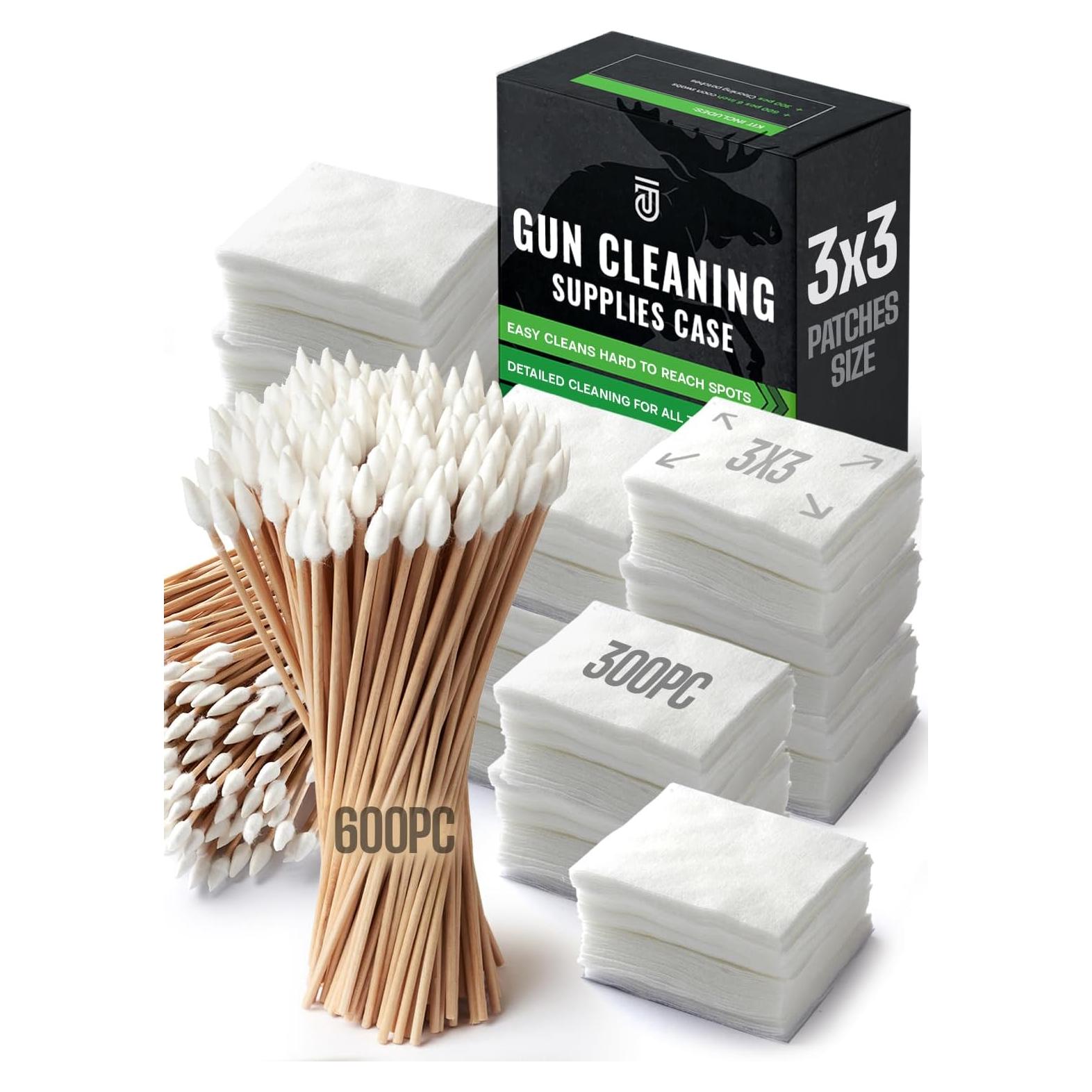 Kit de Limpieza de Armas REPSUPPLEMENTS 900 Pcs Algodón