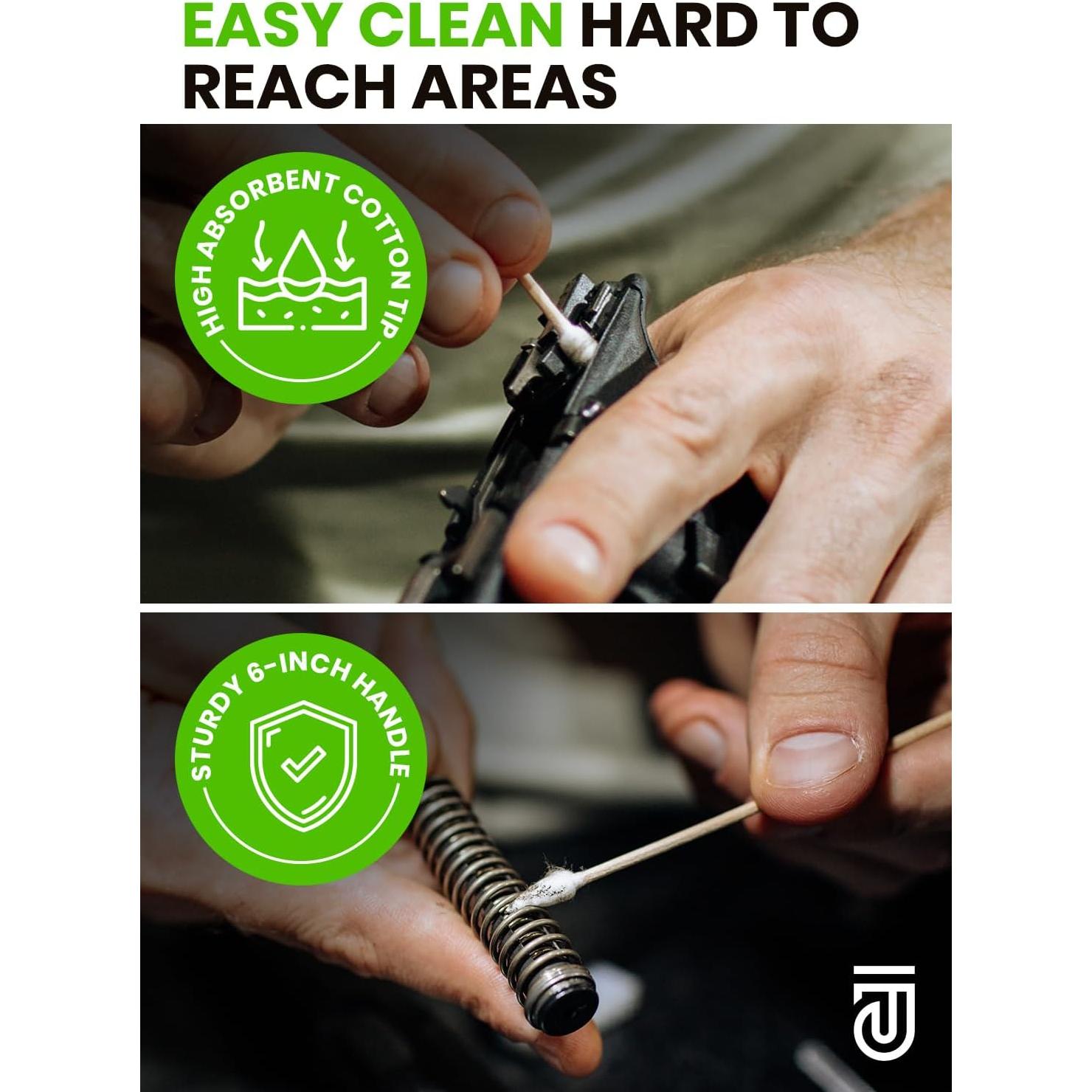 Kit de Limpieza de Armas REPSUPPLEMENTS 900 Pcs Algodón