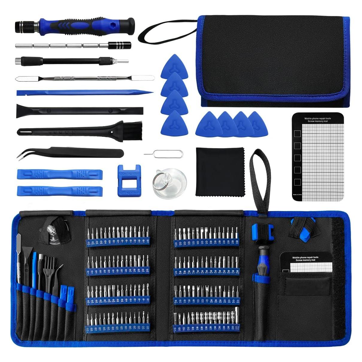 Kit de Destornilladores EFAITHFIX 142 Piezas con 120 Puntas