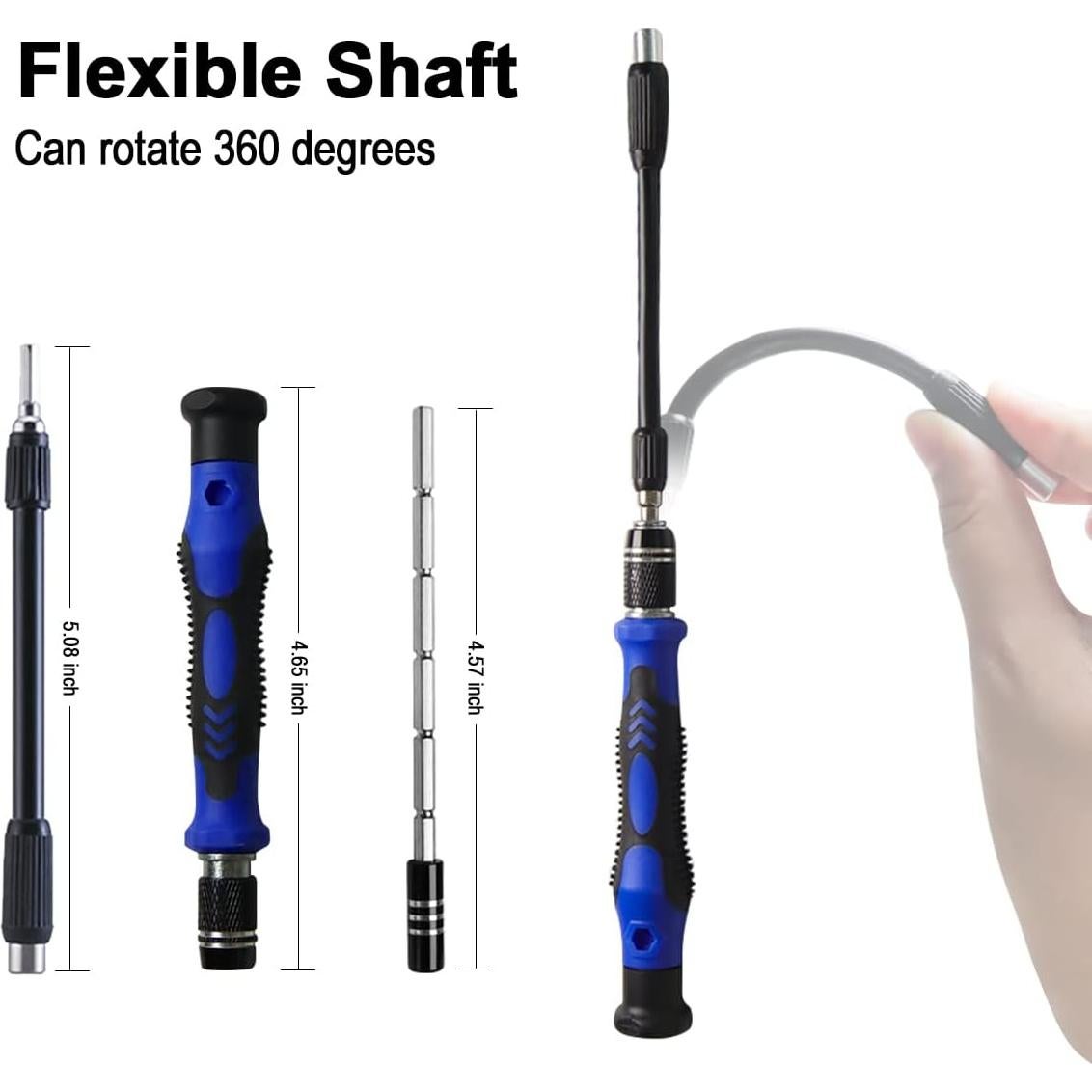 Kit de Destornilladores EFAITHFIX 142 Piezas con 120 Puntas