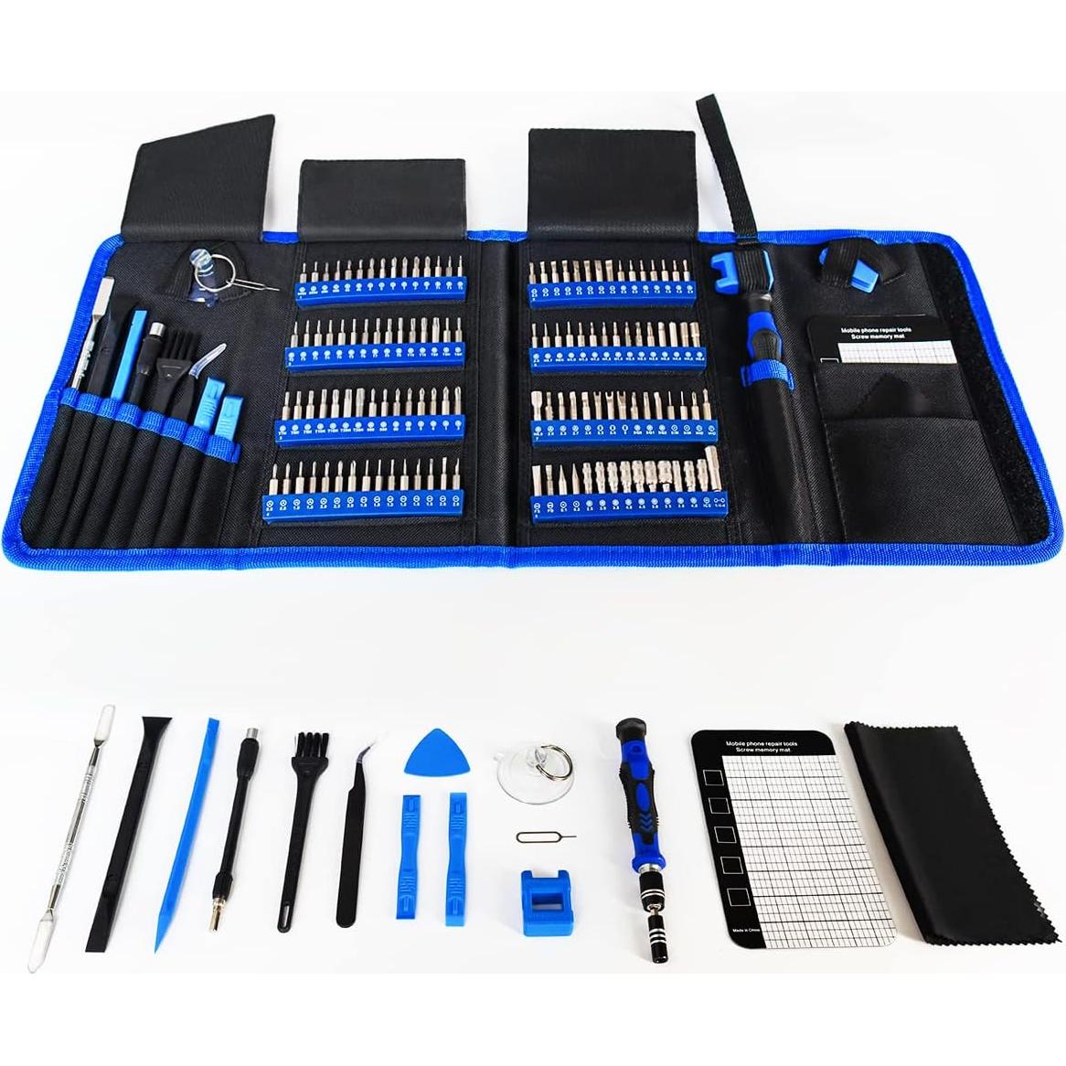 Kit de Destornilladores EFAITHFIX 142 Piezas con 120 Puntas