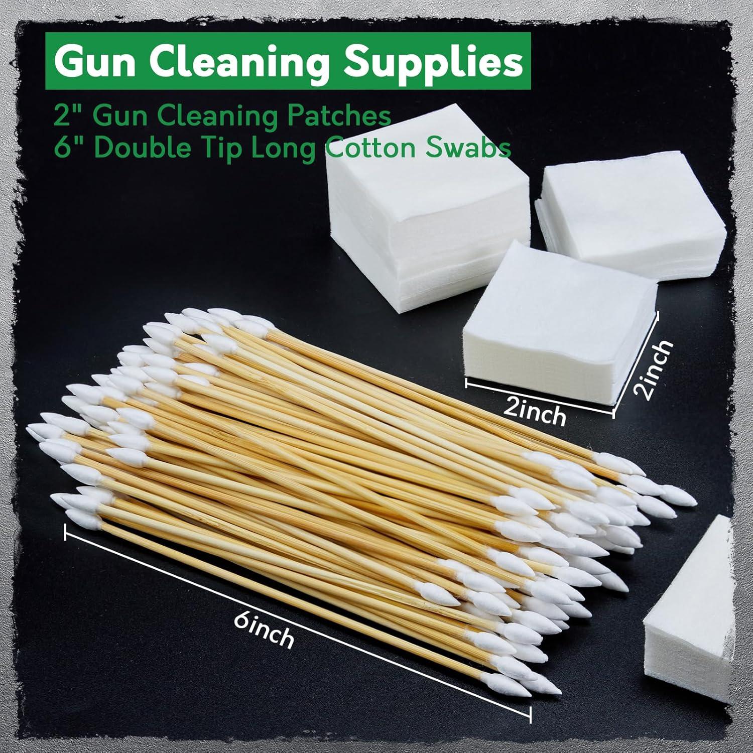 Suministros de limpieza de armas UrbanAbode 800 piezas algodón