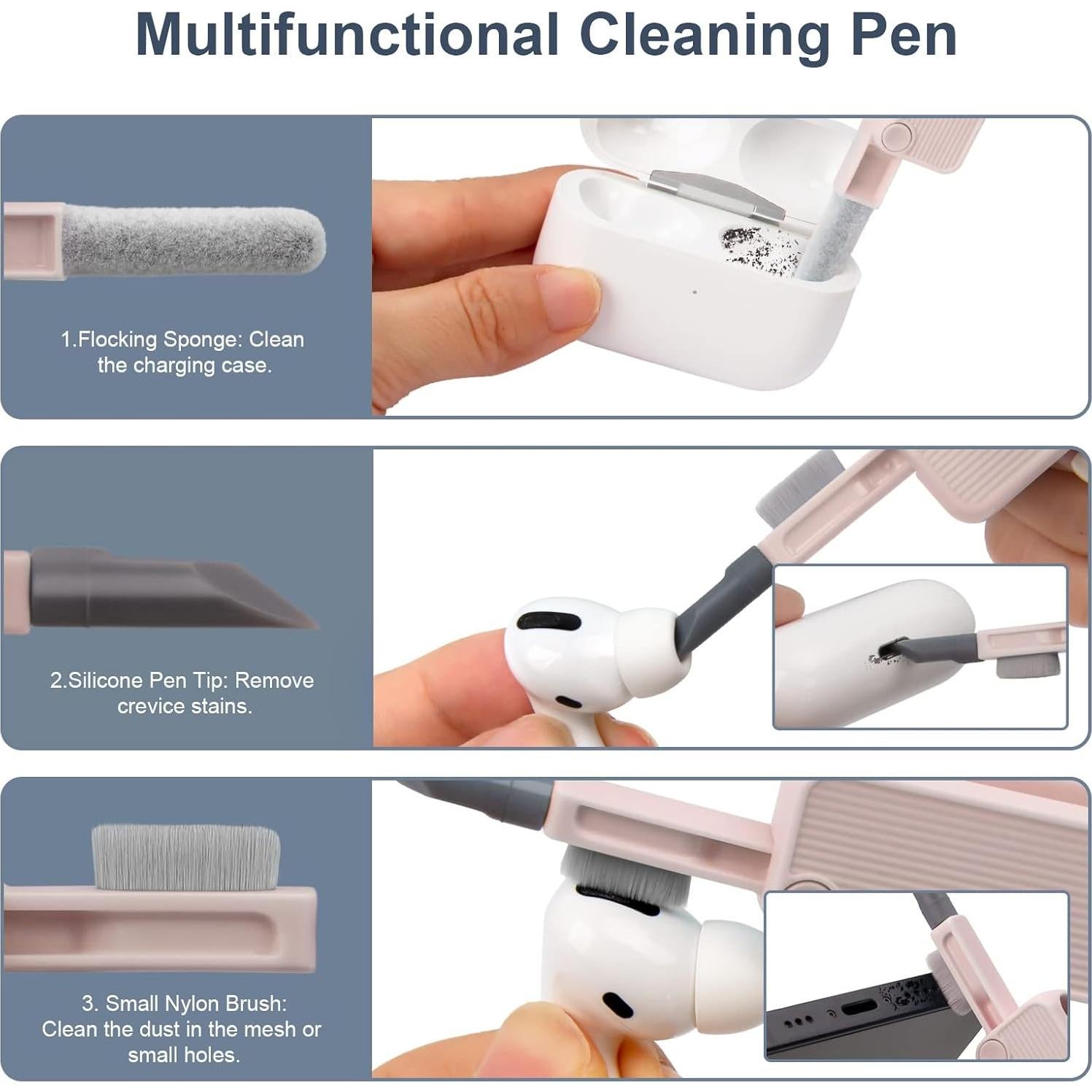 Kit de limpieza 7 en 1 Anngrowy para auriculares y teclado