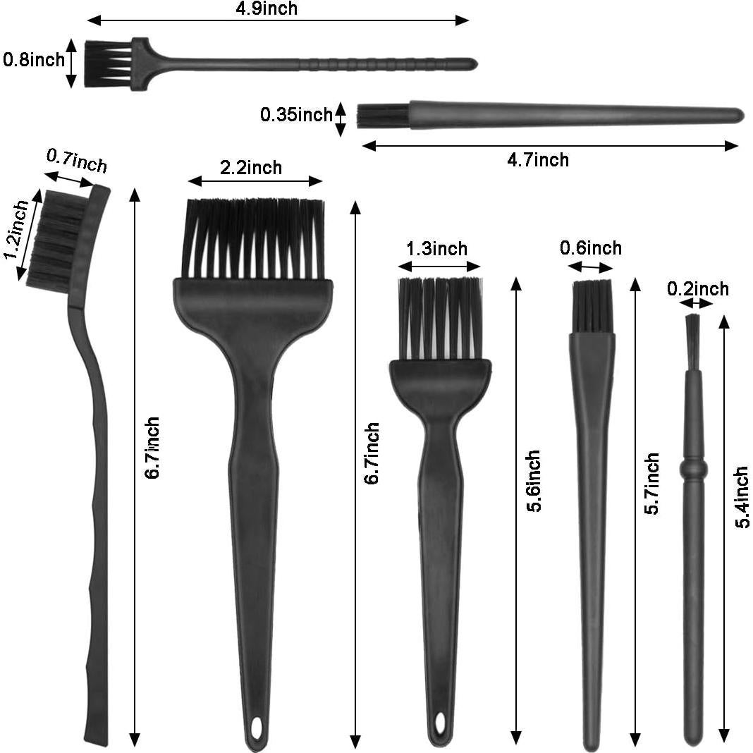 Kit de 11 Cepillos Antiestáticos y Paño Microfibra ACKLLR