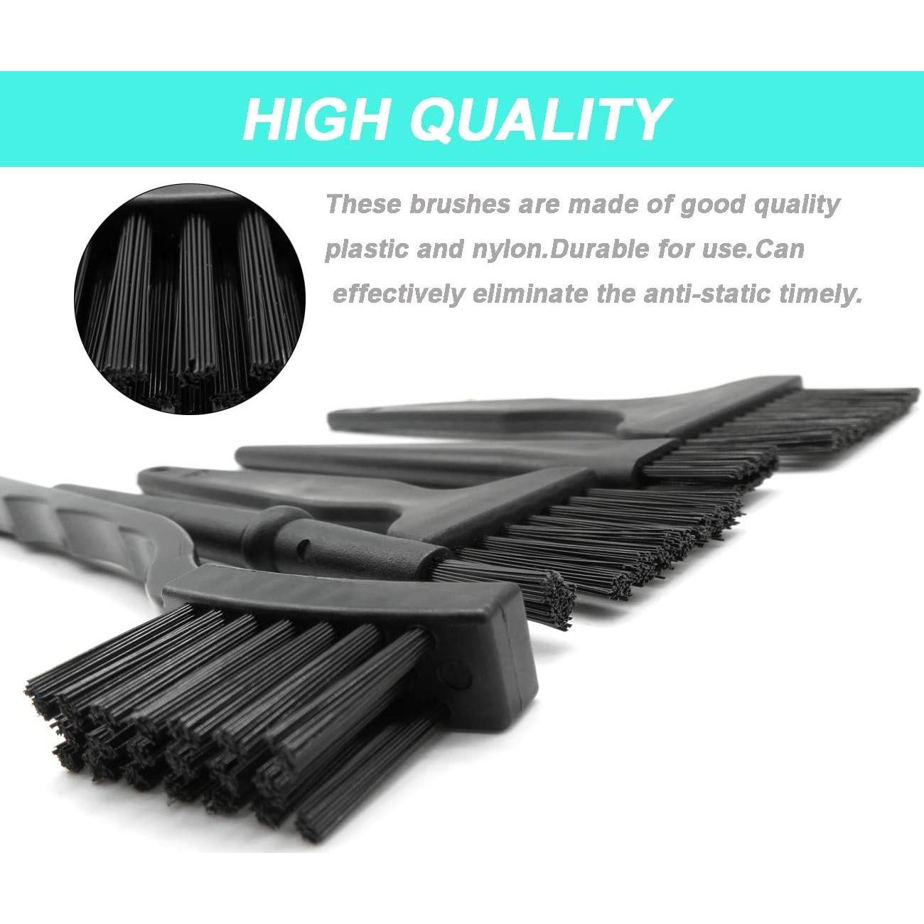 Kit de 11 Cepillos Antiestáticos y Paño Microfibra ACKLLR