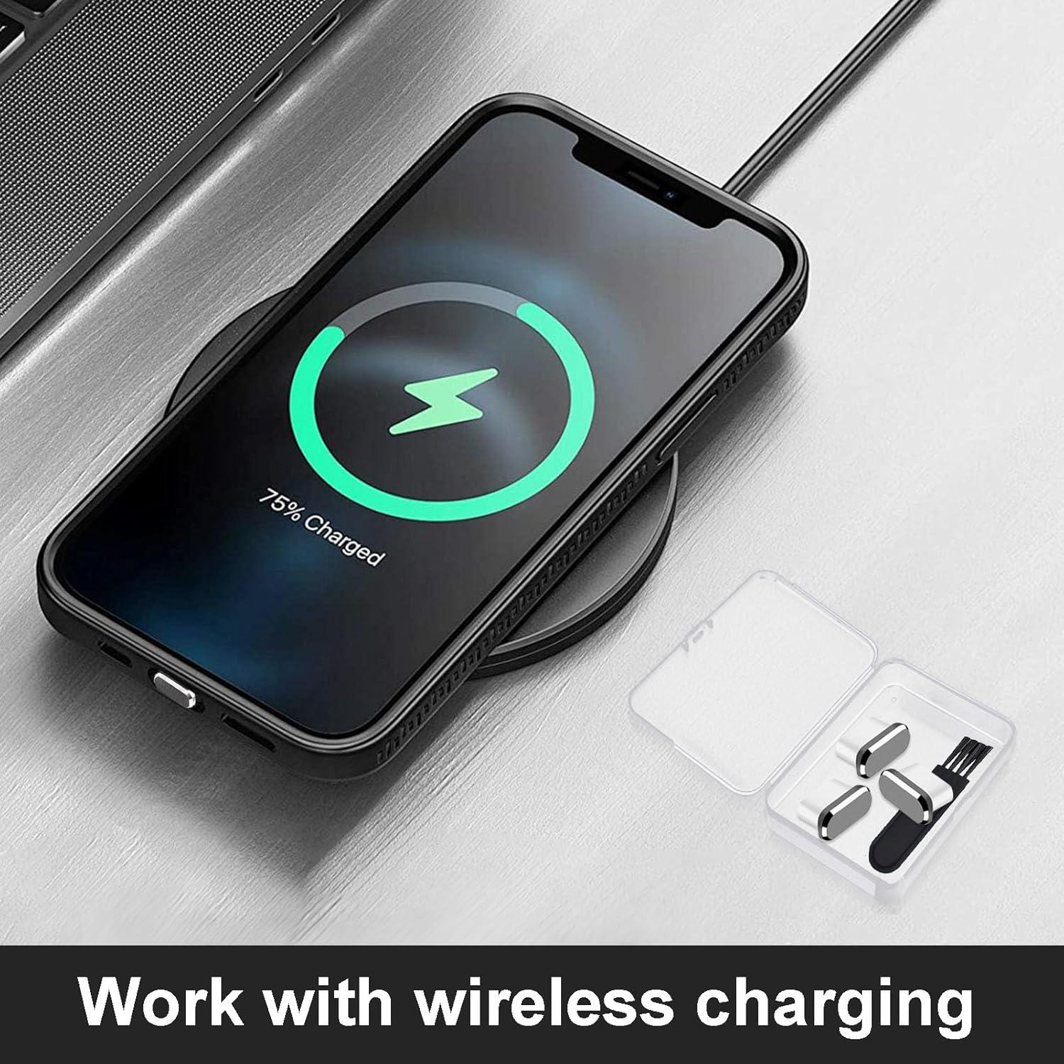 Tapones Anti Polvo USB-C ANIUVOT 5 Pack con Cepillo de Limpieza