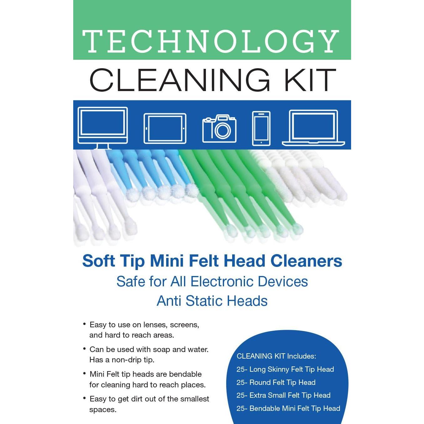 Kit de Limpieza de Cepillos KC Republic - 100 Piezas Mini