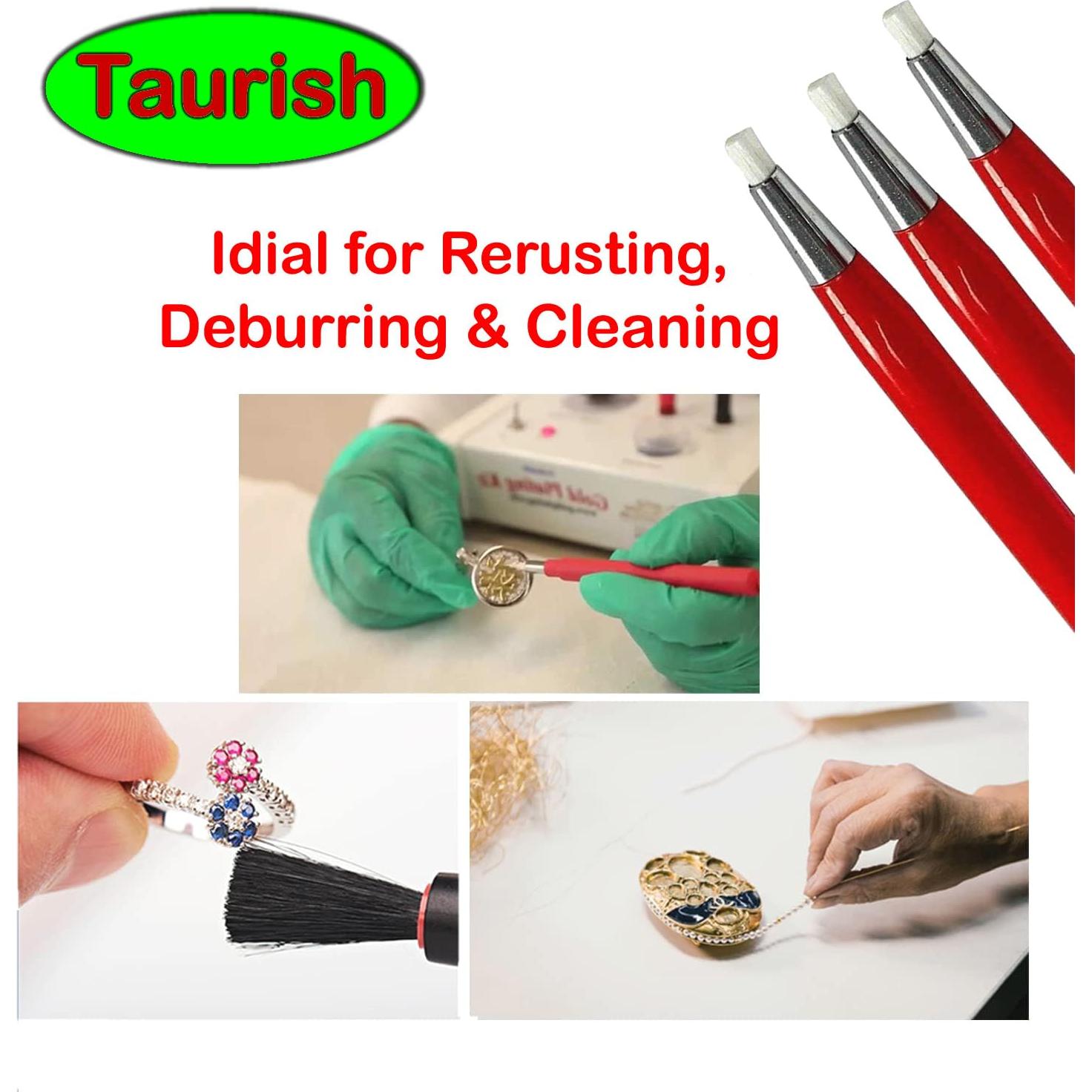 Bolígrafo Cepillo de Rayones Fibra de Vidrio Taurish - Paquete de 3