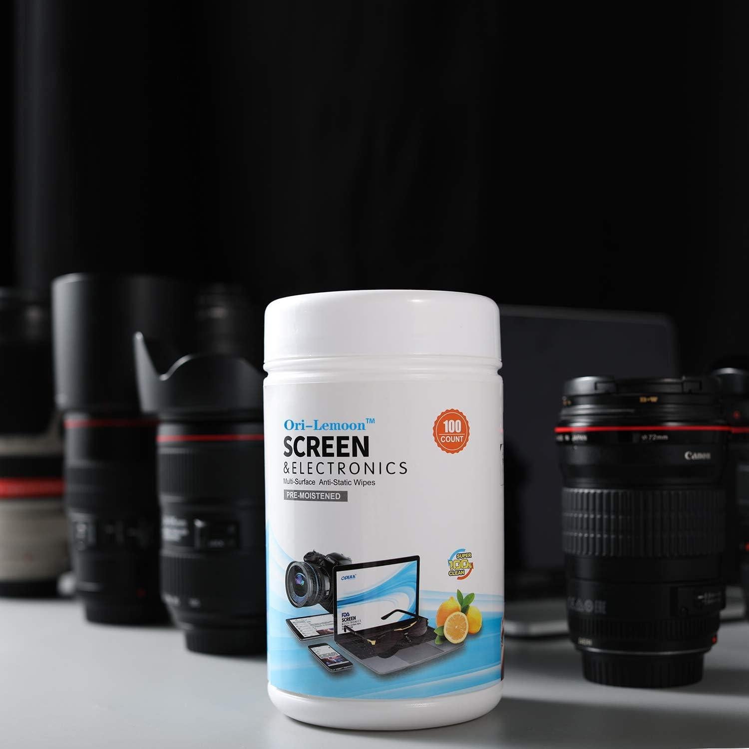 Toallitas de Limpieza para Pantallas Ori-Lemoon 100 Unidades