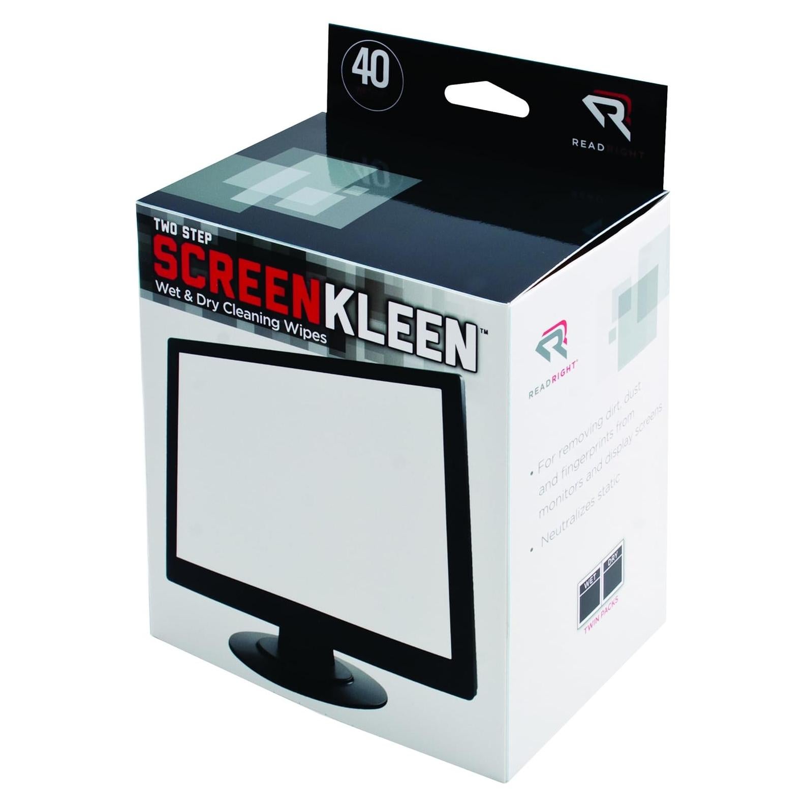 Toallitas de limpieza Read Right Kleen & Dry 40 paquetes